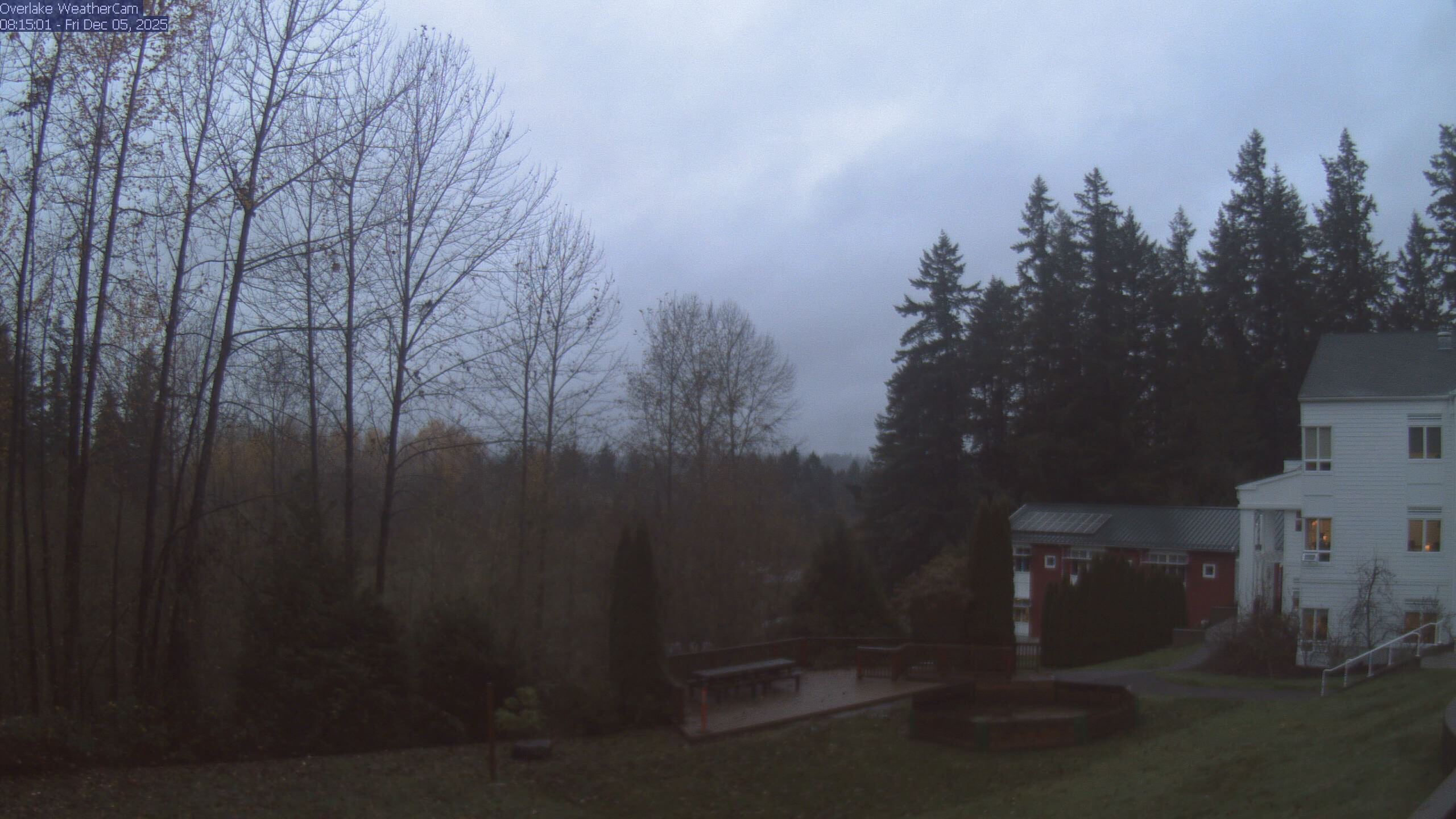 Thumbnail for current weather camera view from The Overlake School in Redmond, Washington