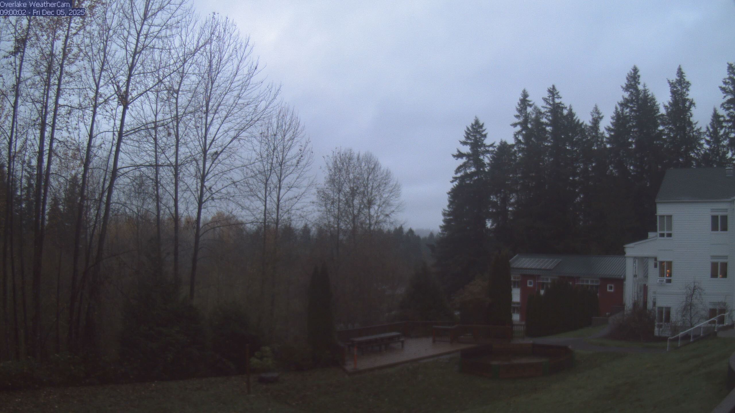 Thumbnail for current weather camera view from The Overlake School in Redmond, Washington