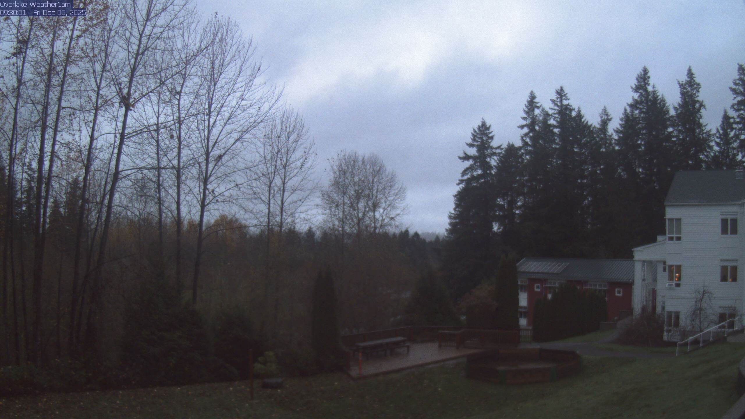 Thumbnail for current weather camera view from The Overlake School in Redmond, Washington