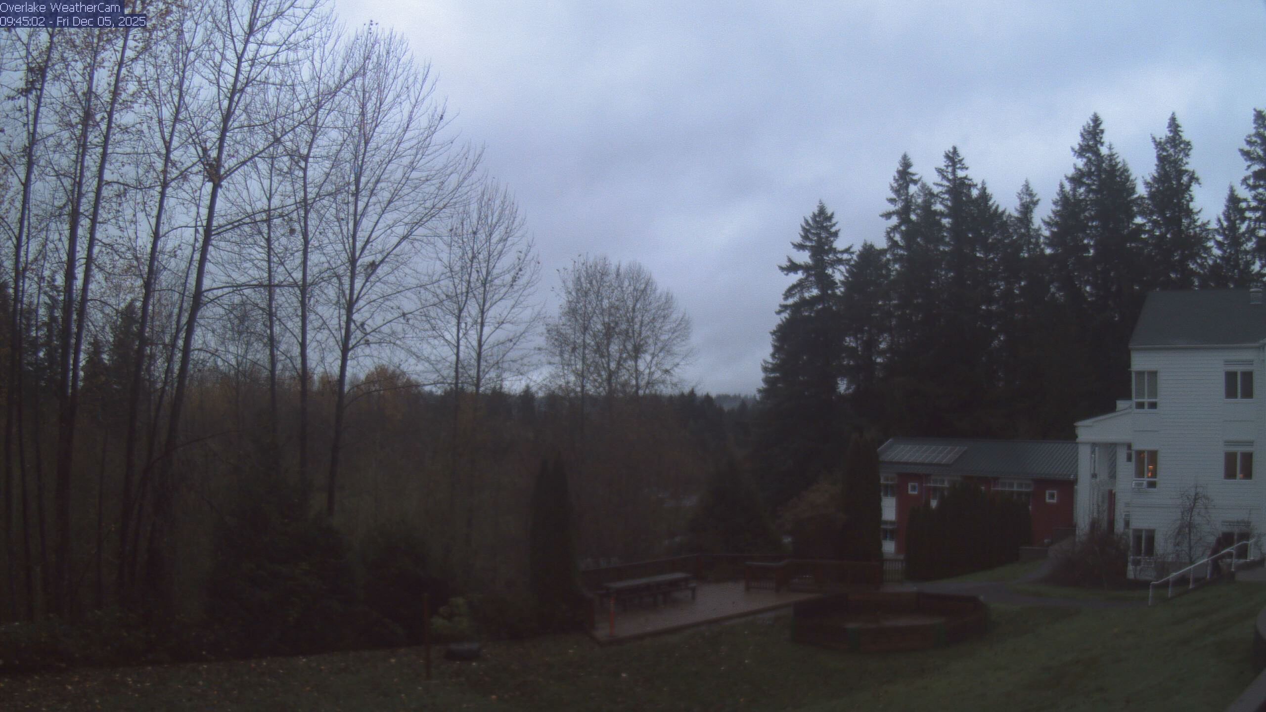 Thumbnail for current weather camera view from The Overlake School in Redmond, Washington