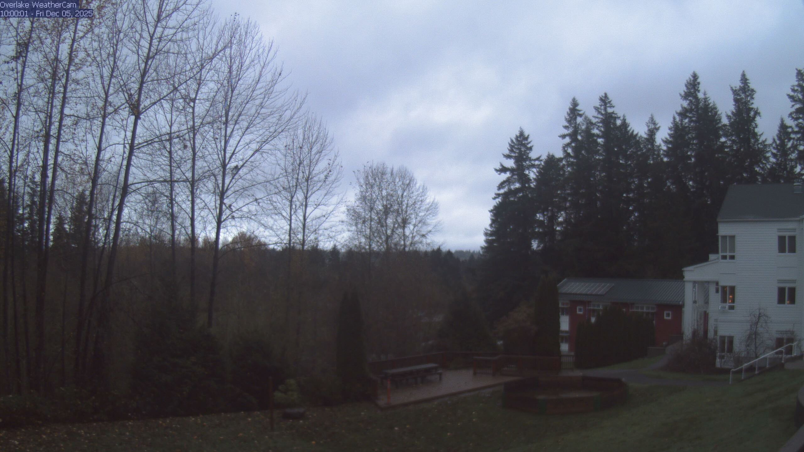 Thumbnail for current weather camera view from The Overlake School in Redmond, Washington
