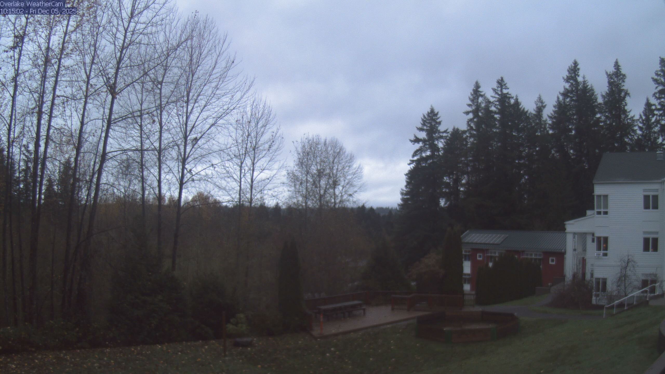 Thumbnail for current weather camera view from The Overlake School in Redmond, Washington