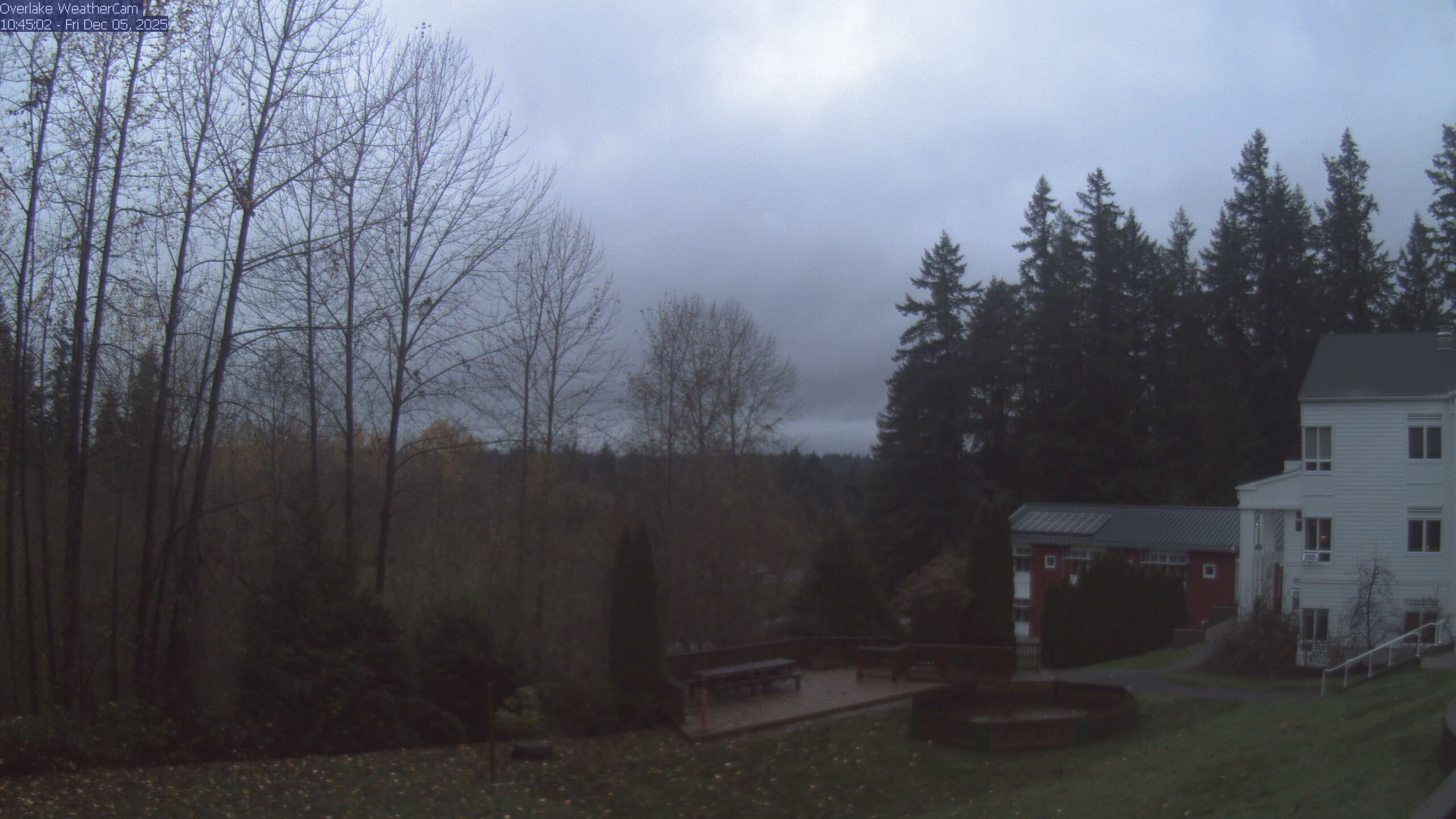 Thumbnail for current weather camera view from The Overlake School in Redmond, Washington