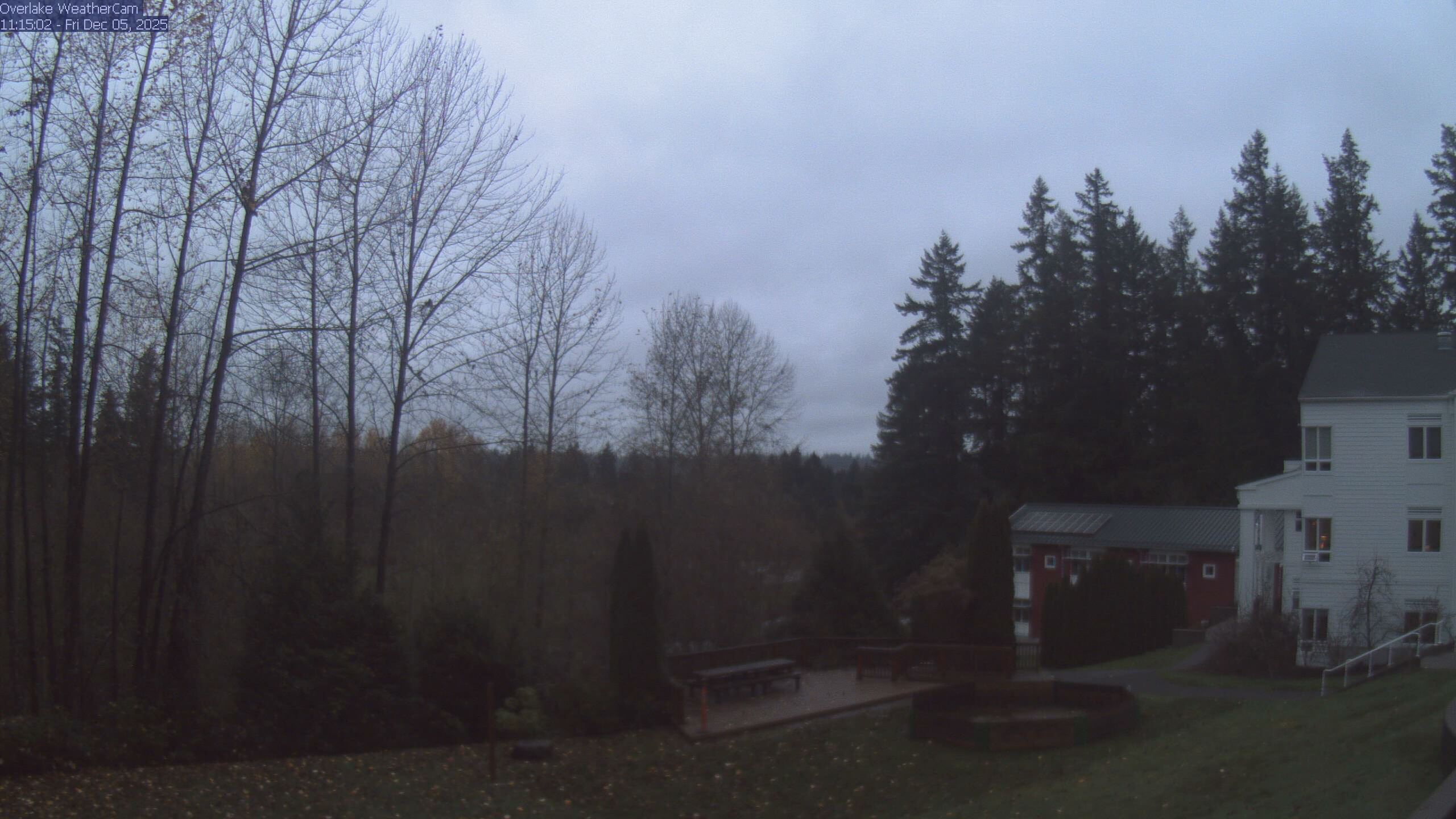 Thumbnail for current weather camera view from The Overlake School in Redmond, Washington