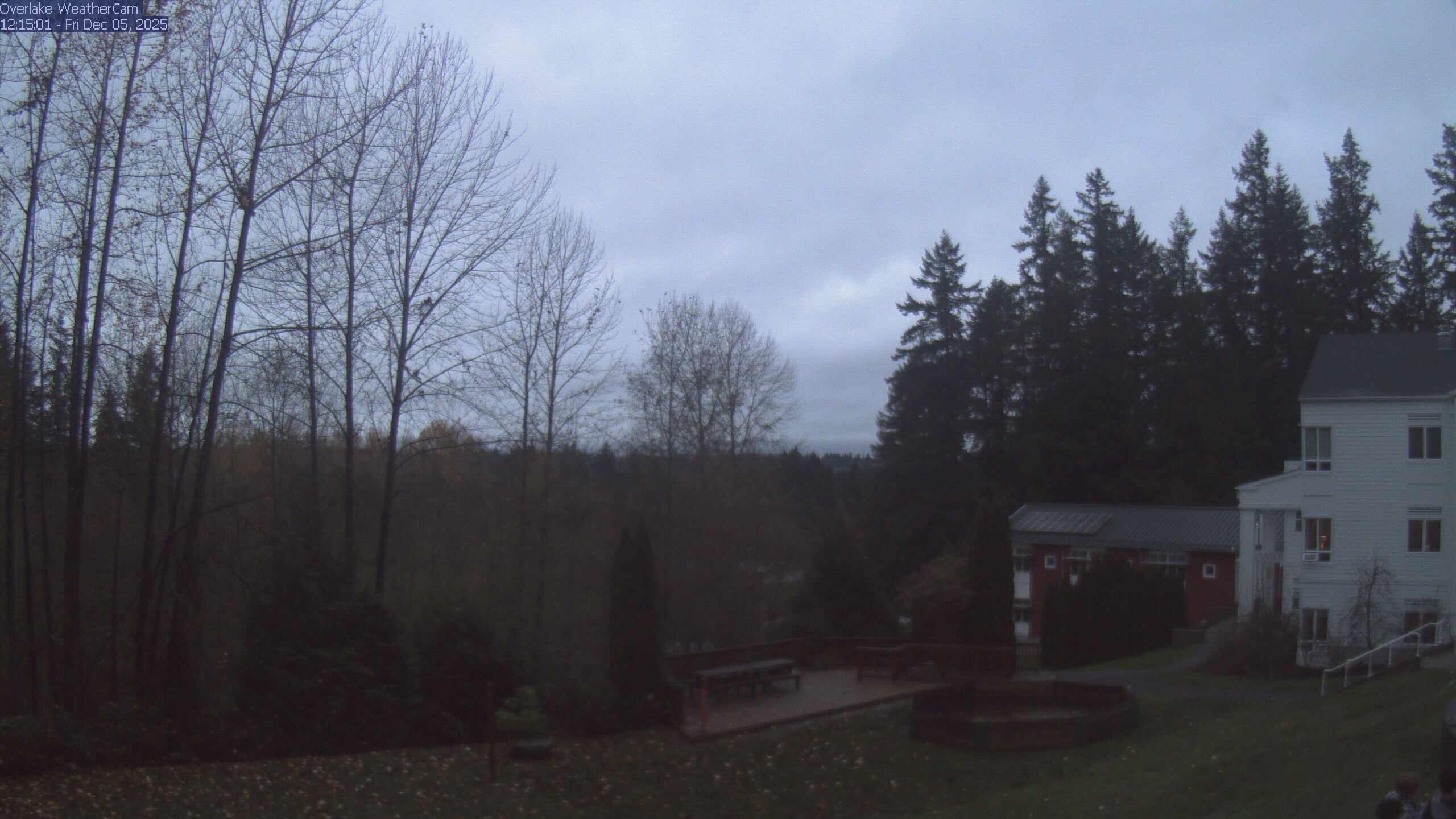 Thumbnail for current weather camera view from The Overlake School in Redmond, Washington