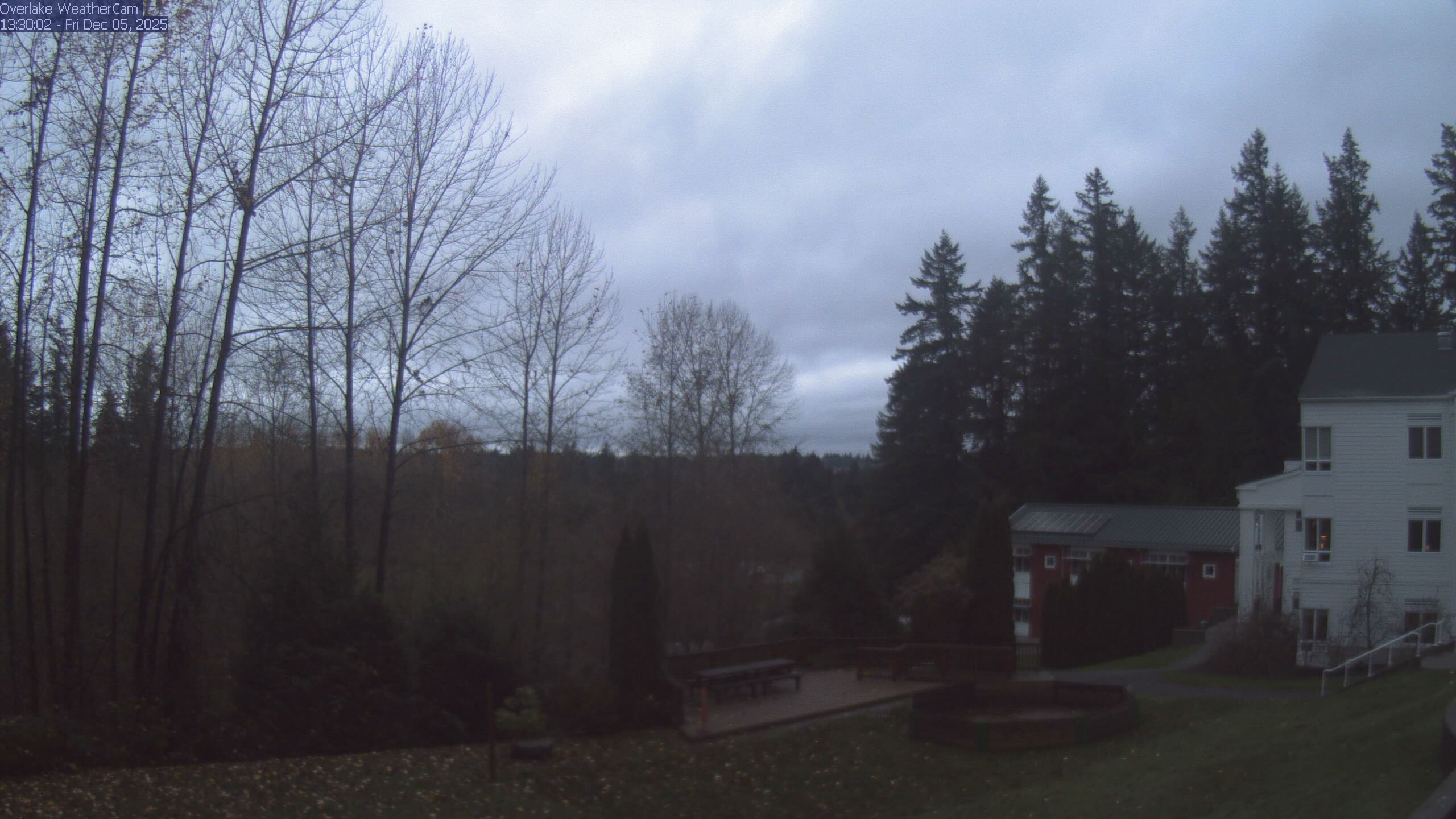 Thumbnail for current weather camera view from The Overlake School in Redmond, Washington
