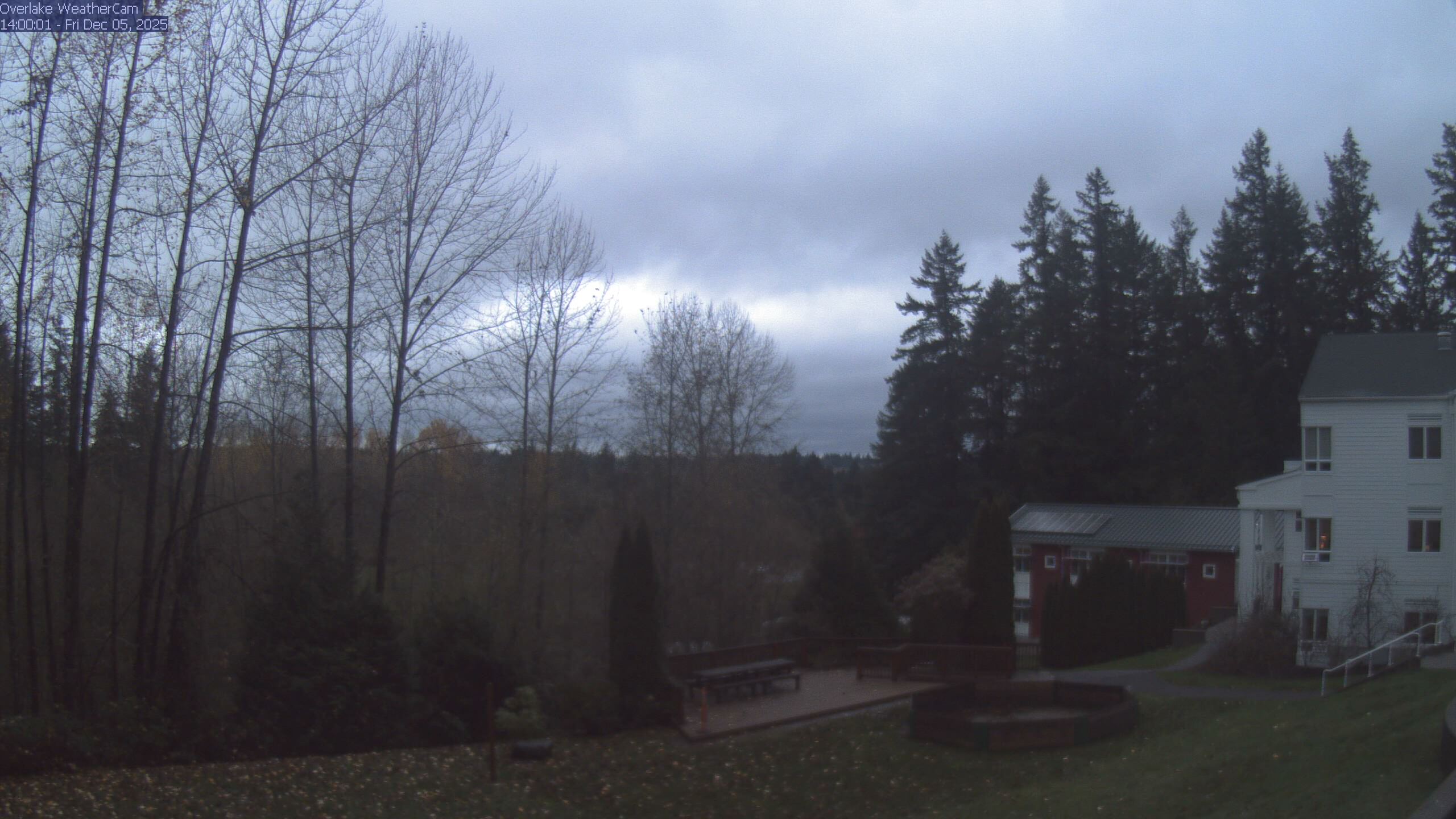 Thumbnail for current weather camera view from The Overlake School in Redmond, Washington