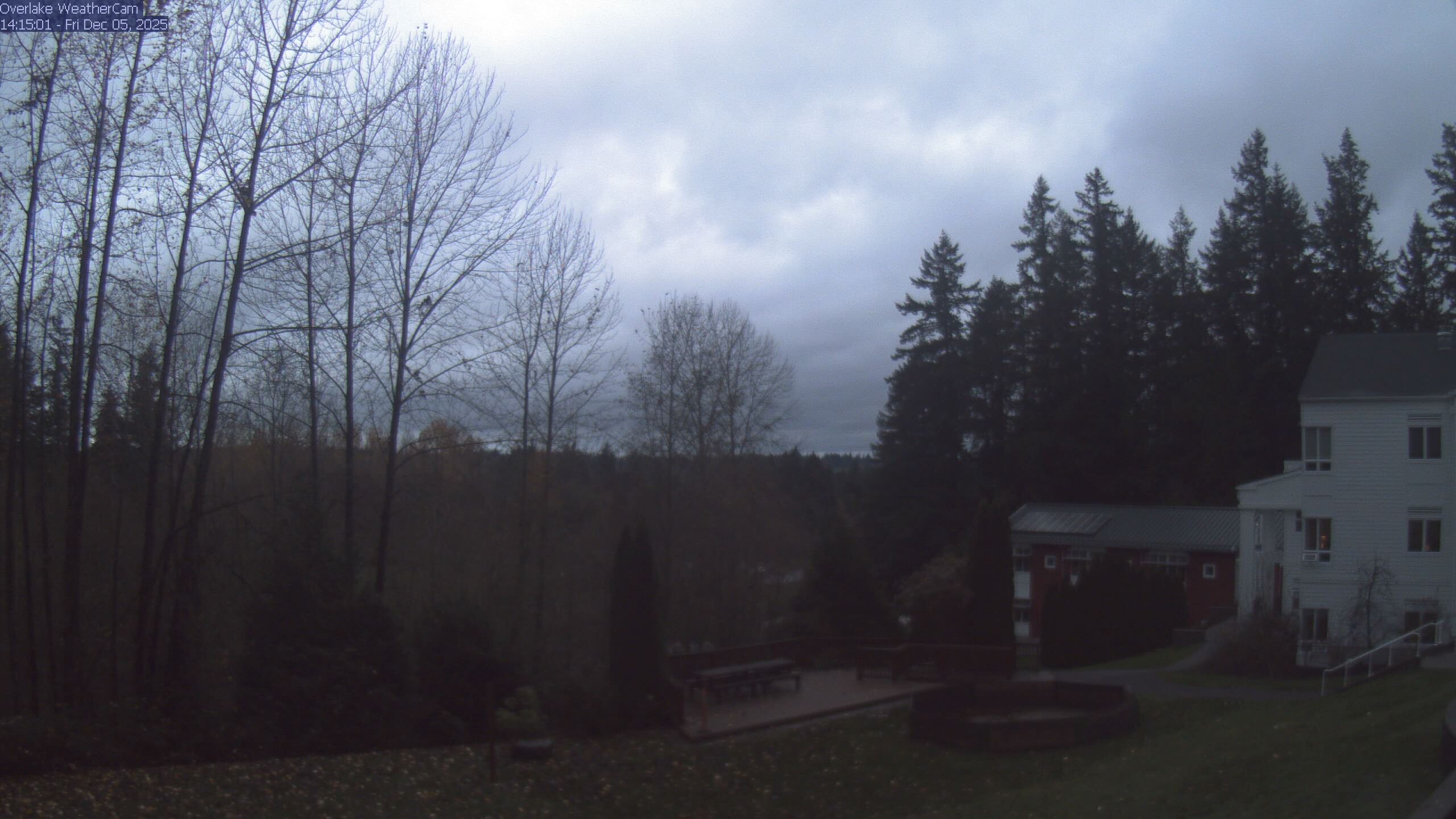 Thumbnail for current weather camera view from The Overlake School in Redmond, Washington