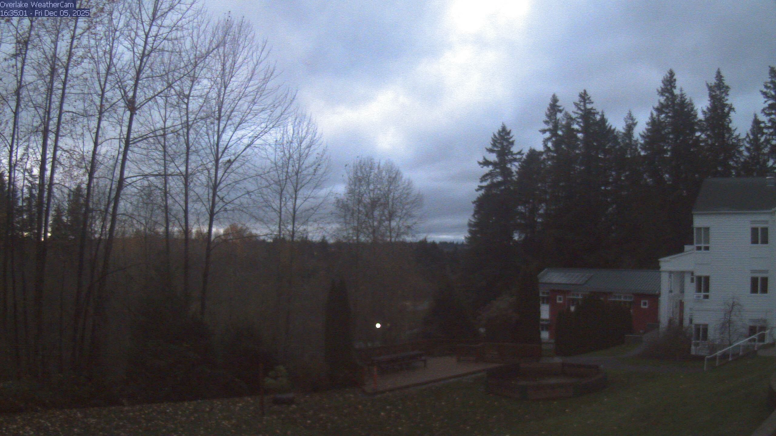Thumbnail for current weather camera view from The Overlake School in Redmond, Washington