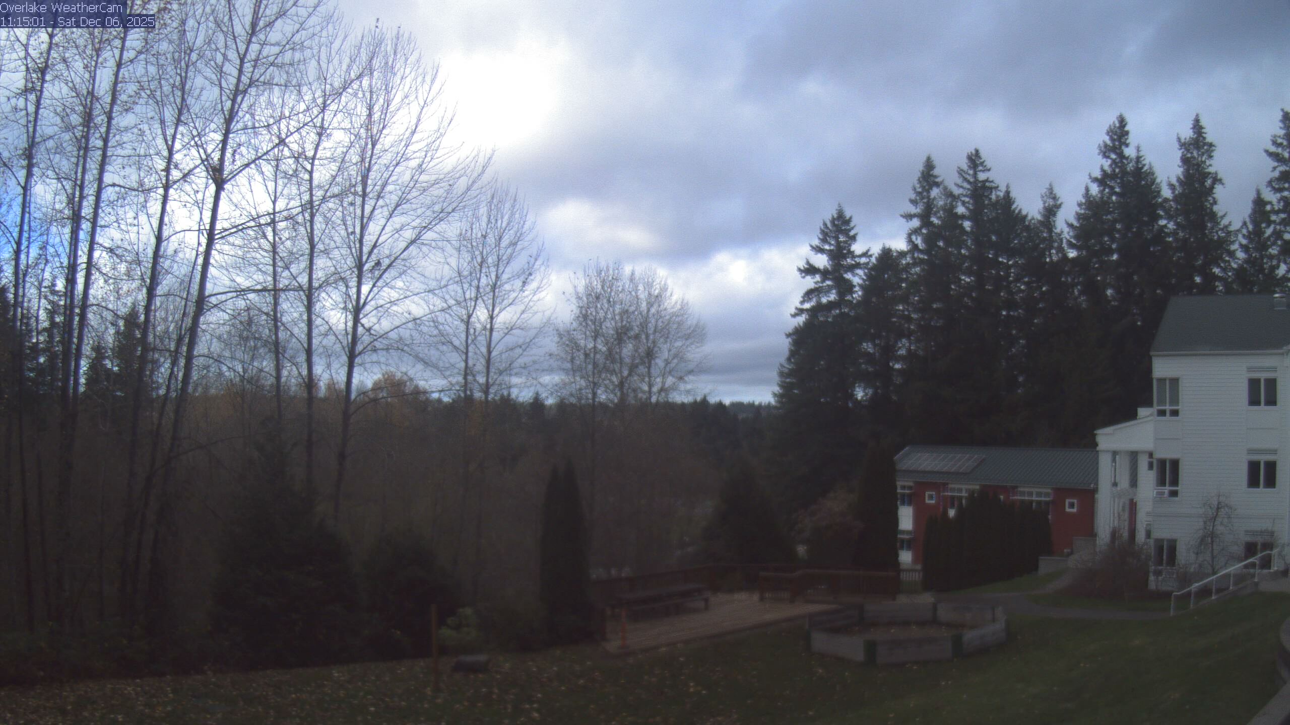 Thumbnail for current weather camera view from The Overlake School in Redmond, Washington