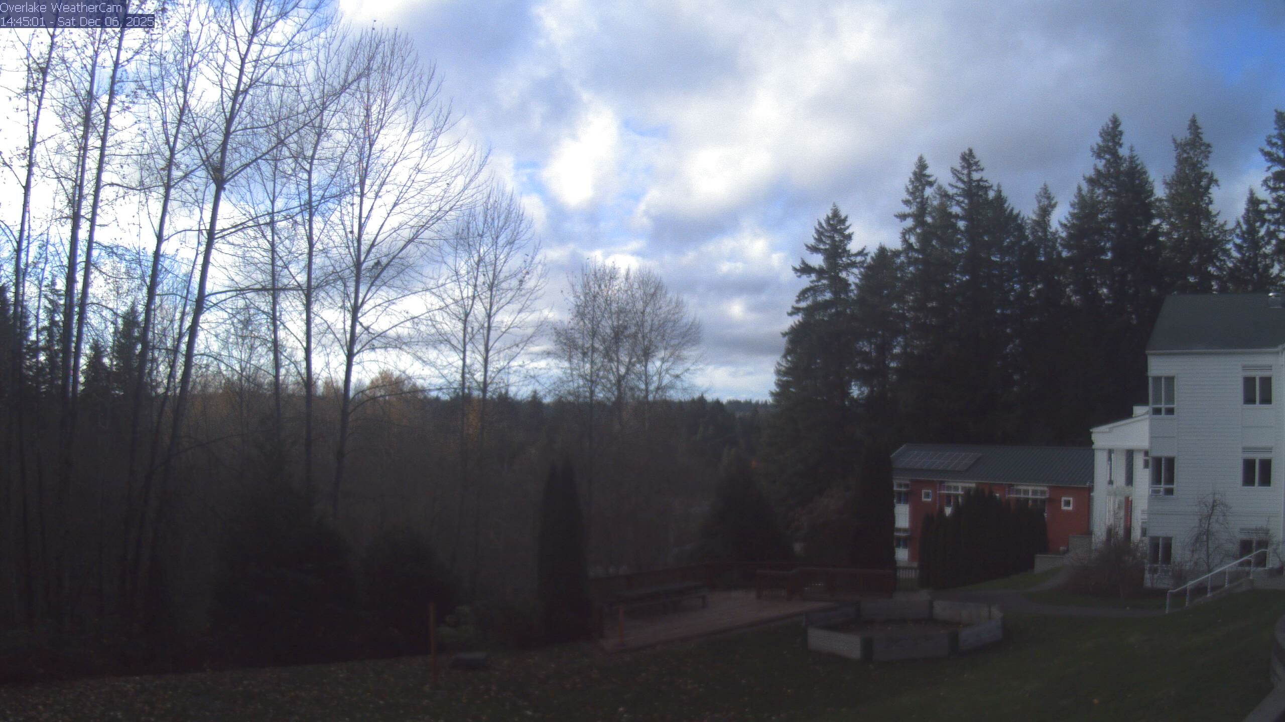 Thumbnail for current weather camera view from The Overlake School in Redmond, Washington