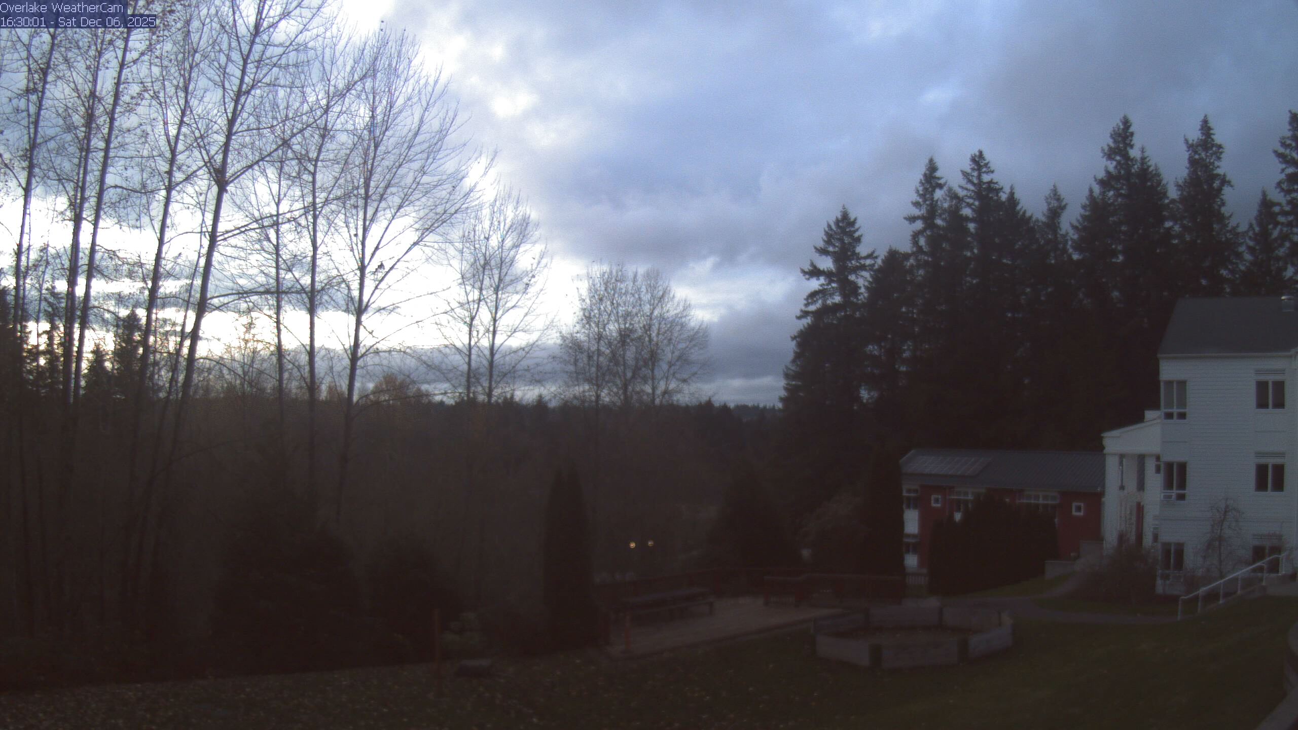 Thumbnail for current weather camera view from The Overlake School in Redmond, Washington