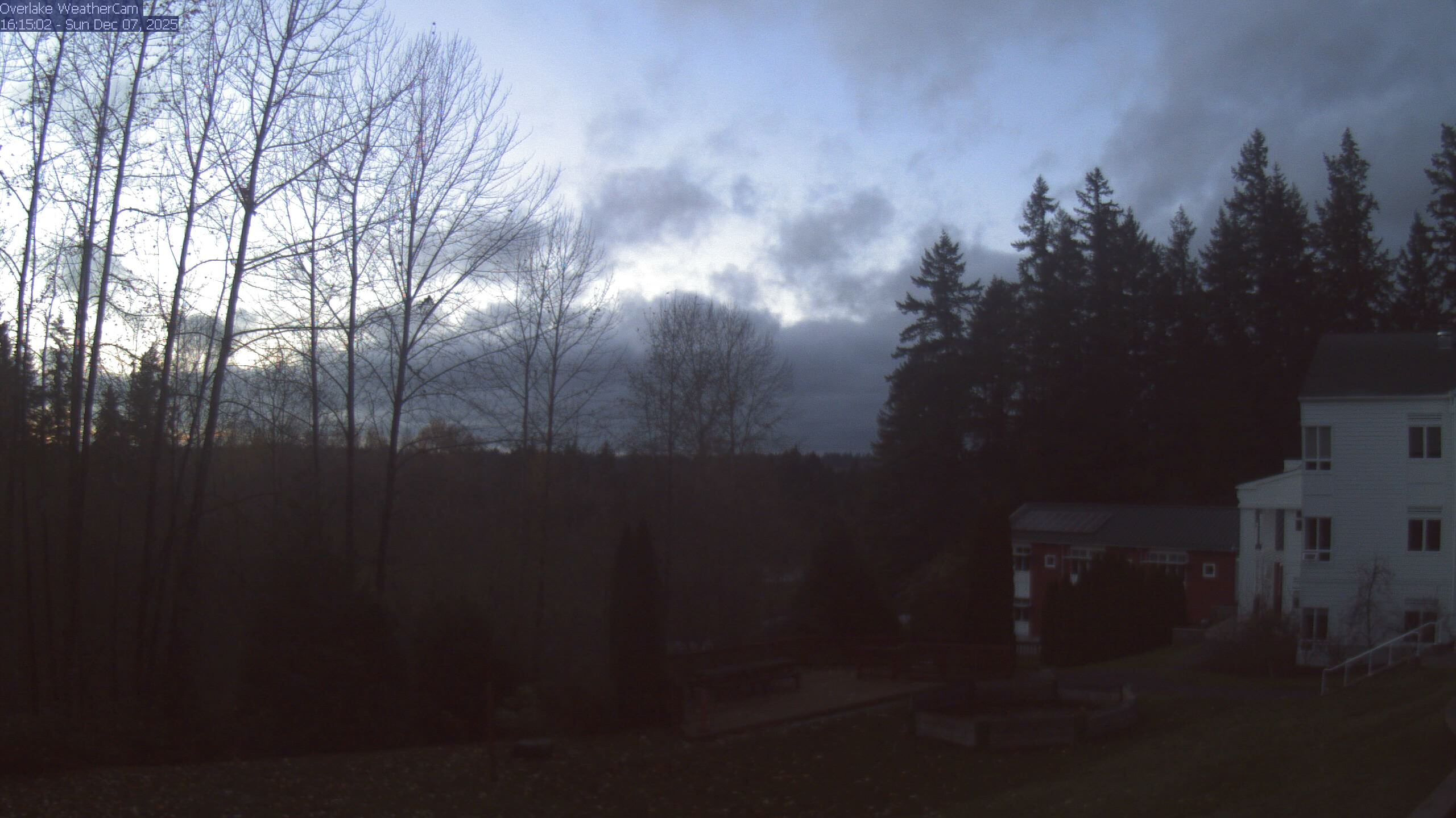 Thumbnail for current weather camera view from The Overlake School in Redmond, Washington