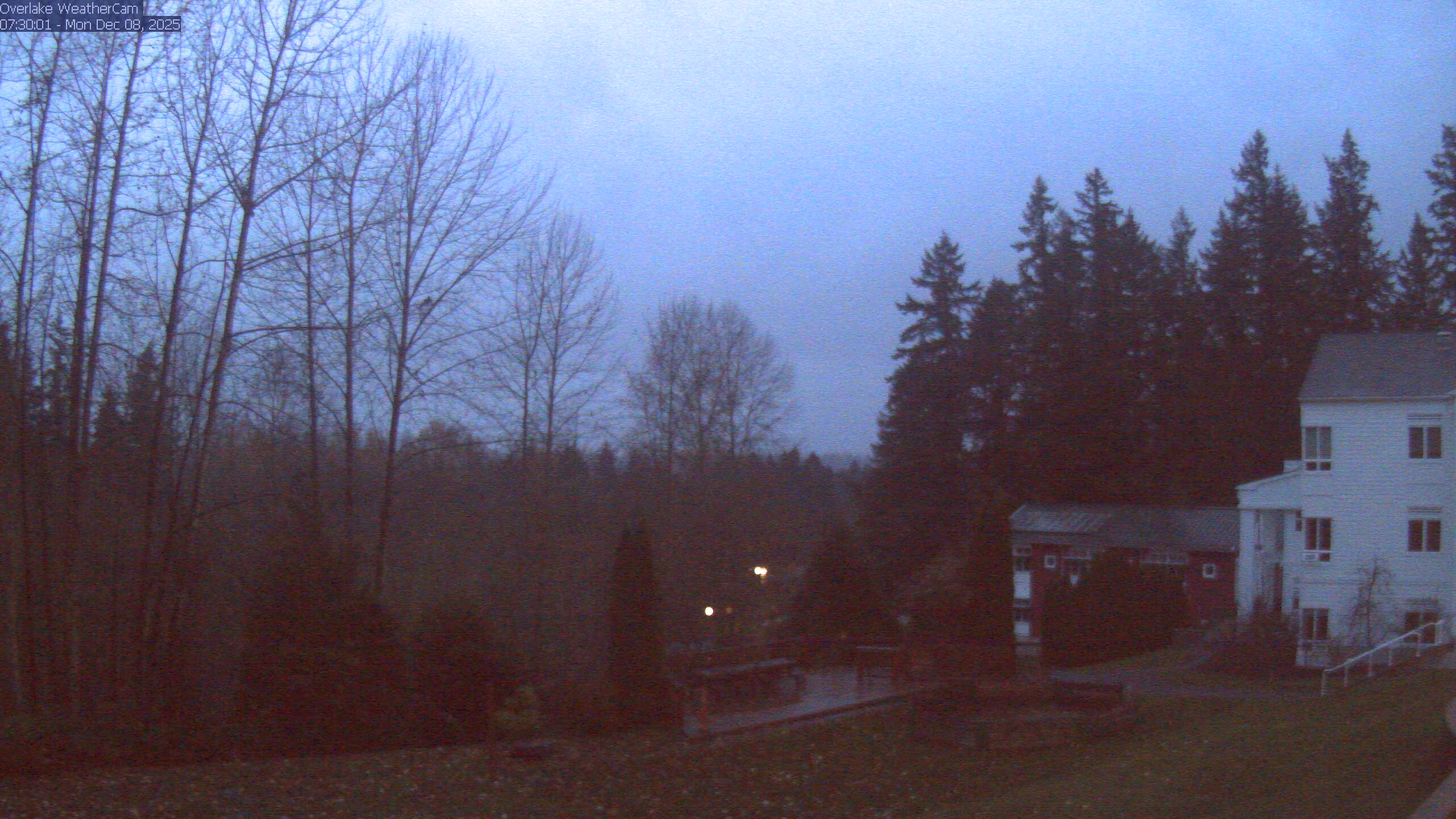 Thumbnail for current weather camera view from The Overlake School in Redmond, Washington