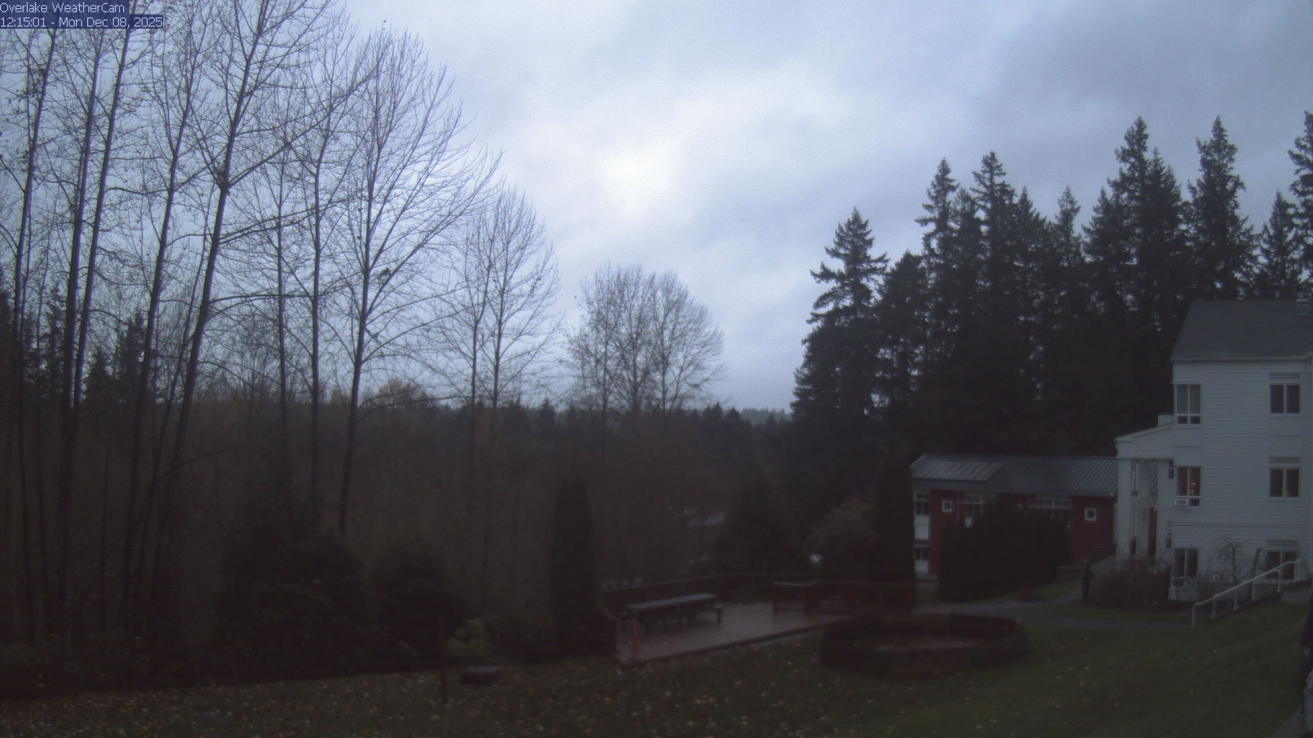 Thumbnail for current weather camera view from The Overlake School in Redmond, Washington