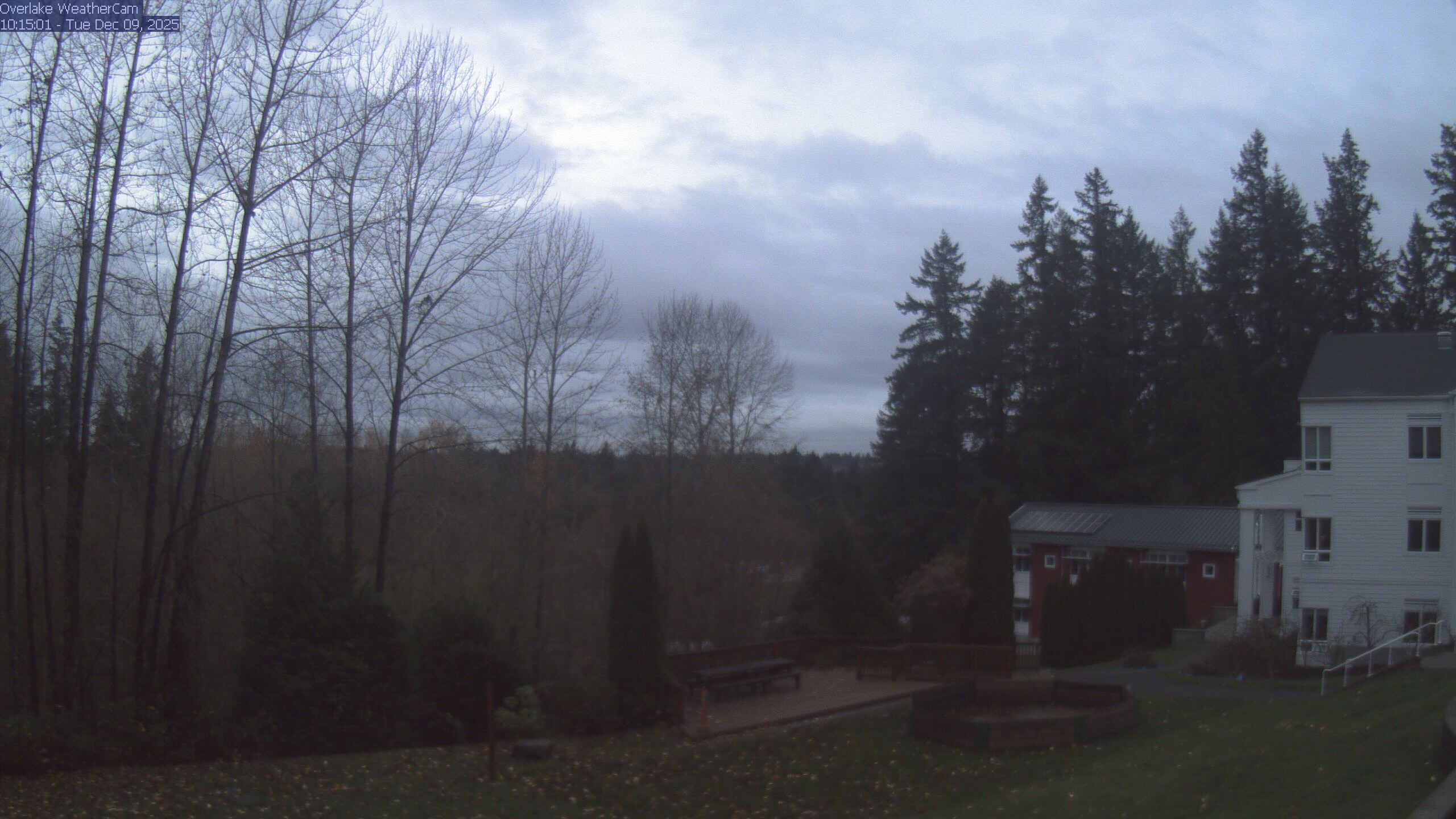 Thumbnail for current weather camera view from The Overlake School in Redmond, Washington
