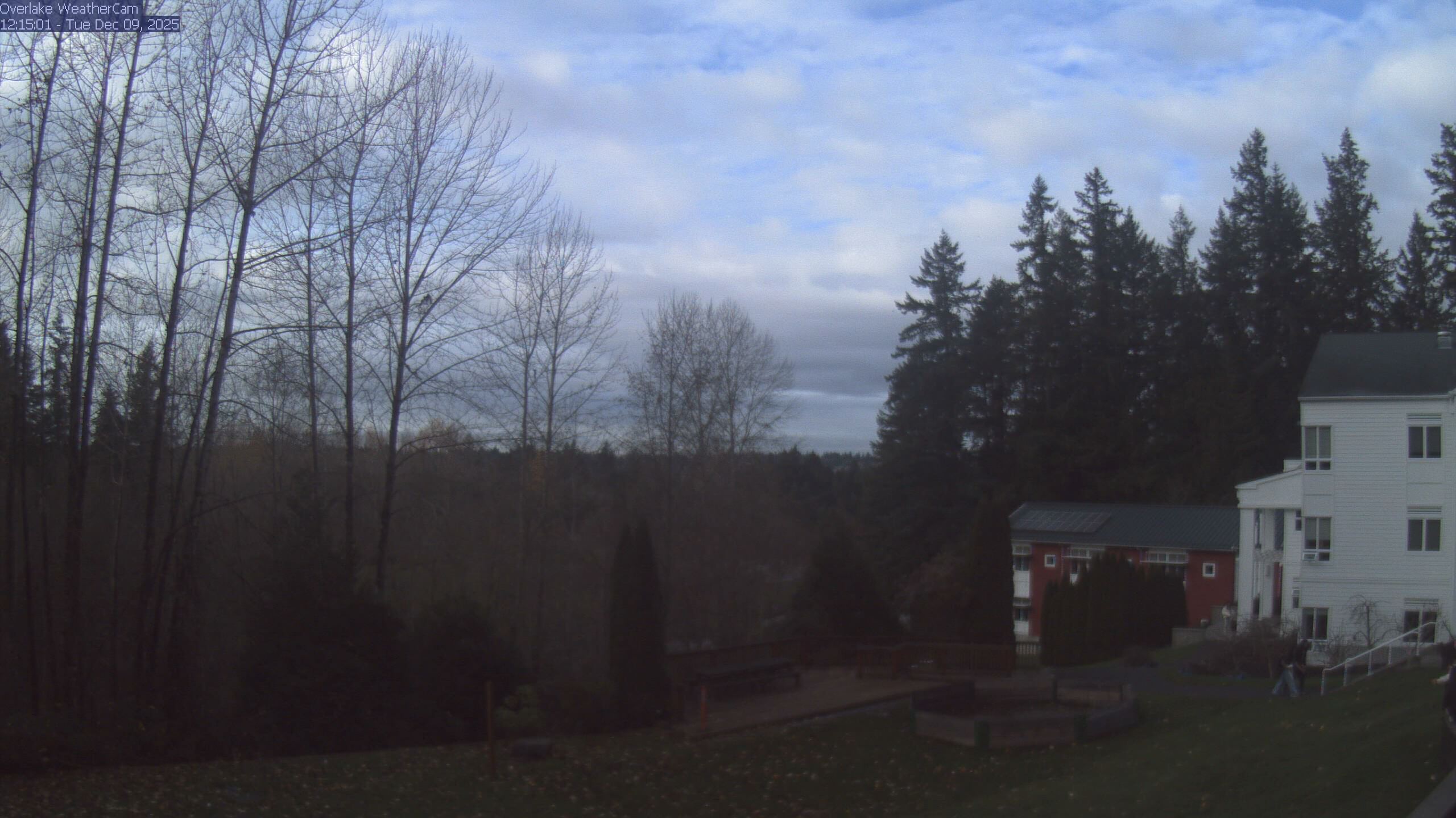 Thumbnail for current weather camera view from The Overlake School in Redmond, Washington