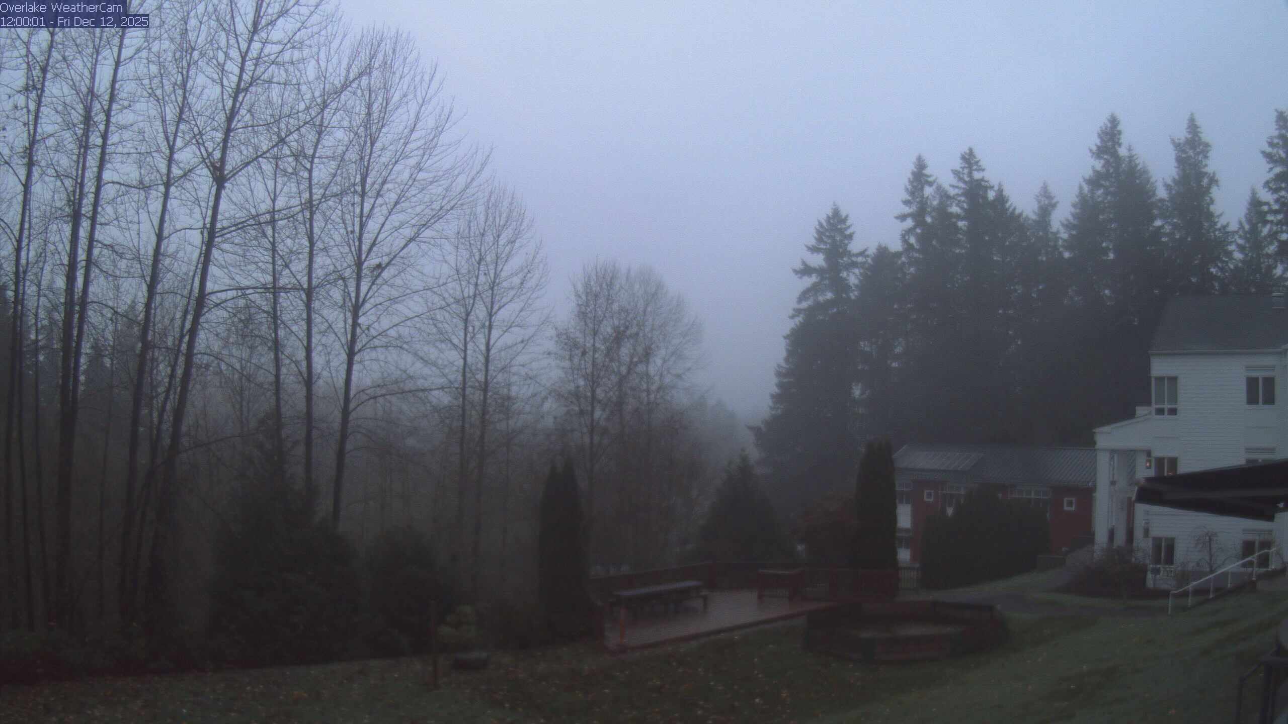 Thumbnail for current weather camera view from The Overlake School in Redmond, Washington