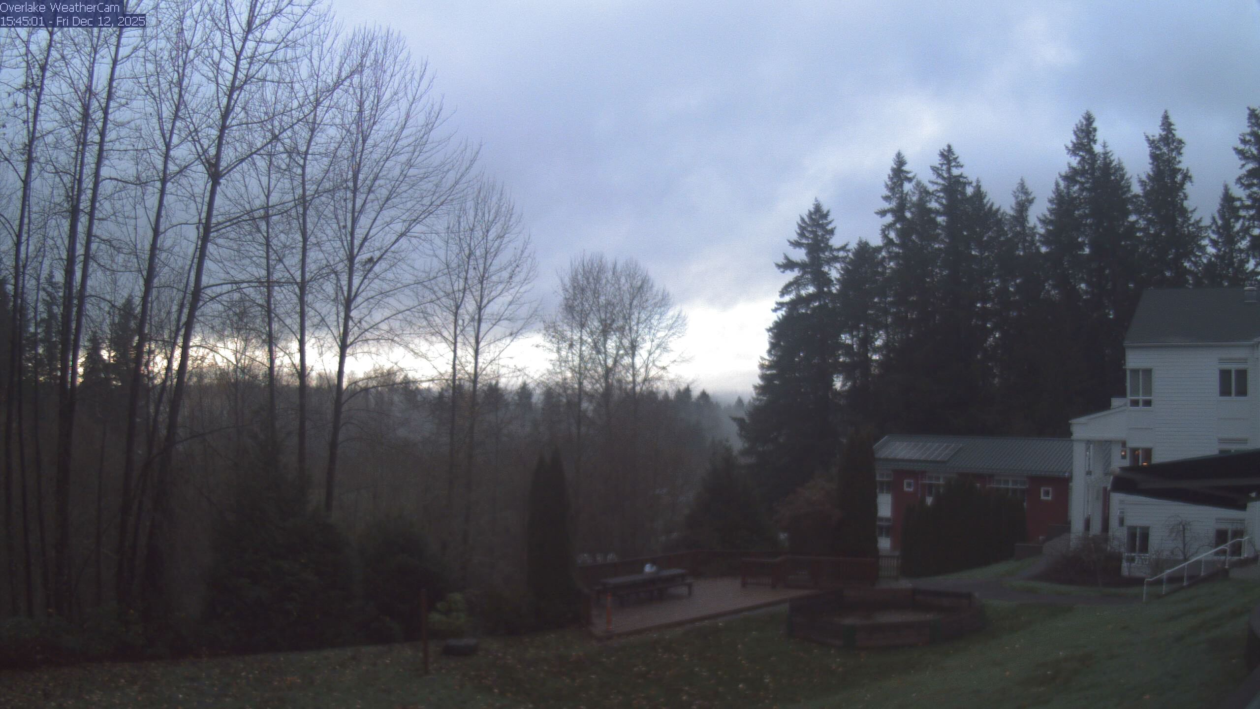 Thumbnail for current weather camera view from The Overlake School in Redmond, Washington