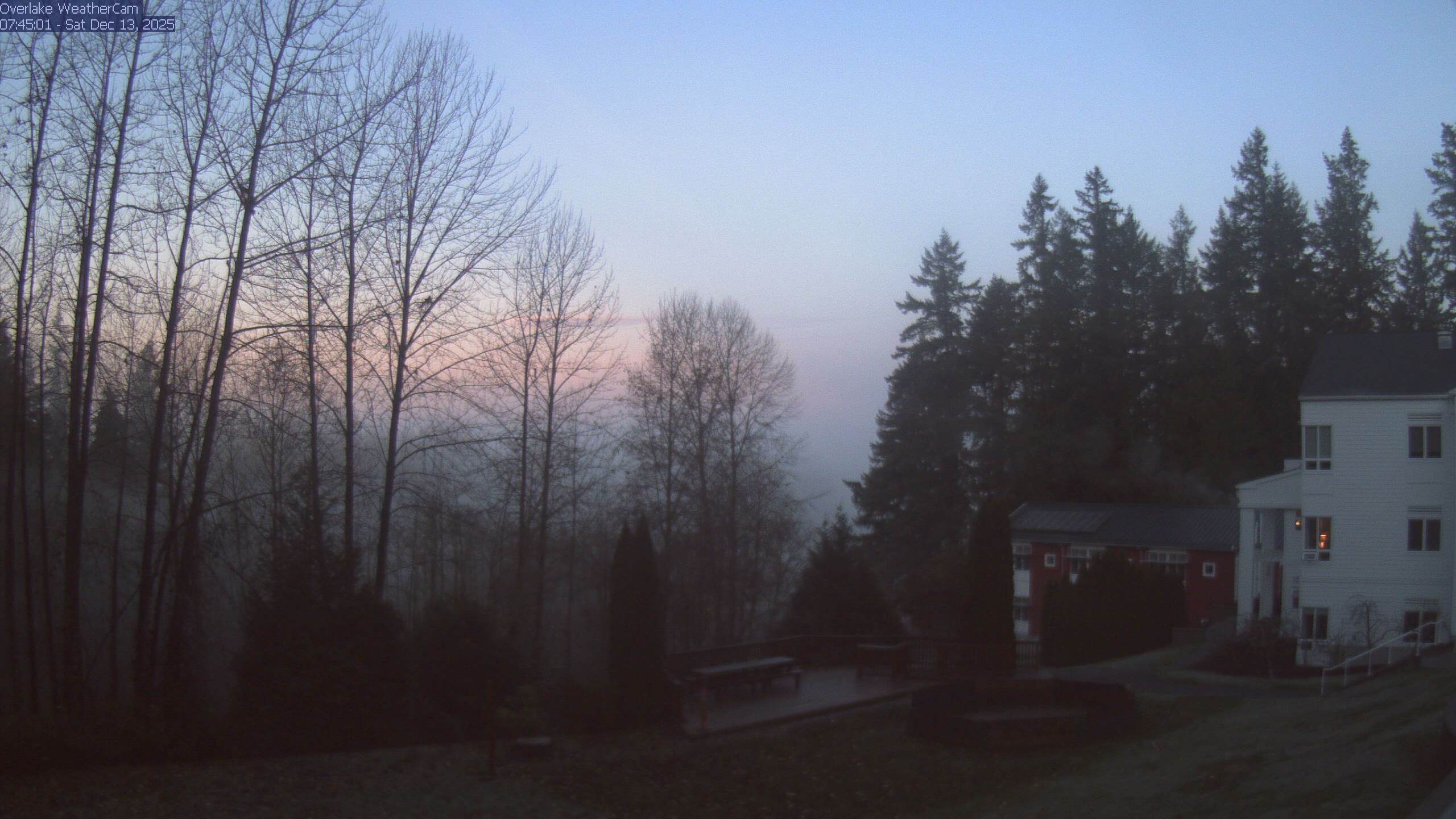 Thumbnail for current weather camera view from The Overlake School in Redmond, Washington
