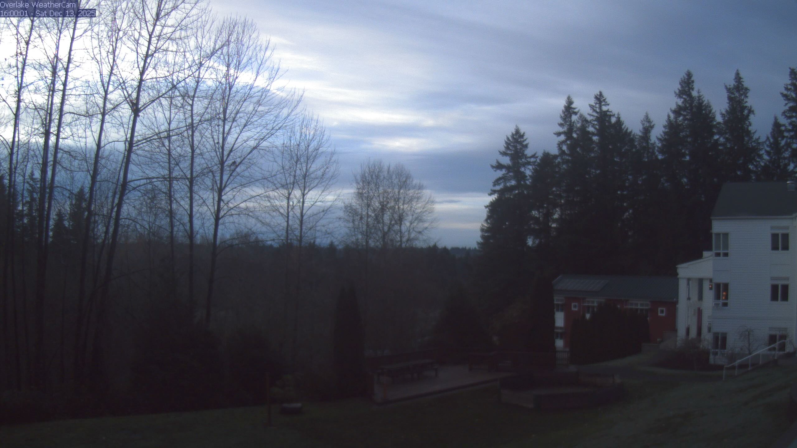 Thumbnail for current weather camera view from The Overlake School in Redmond, Washington