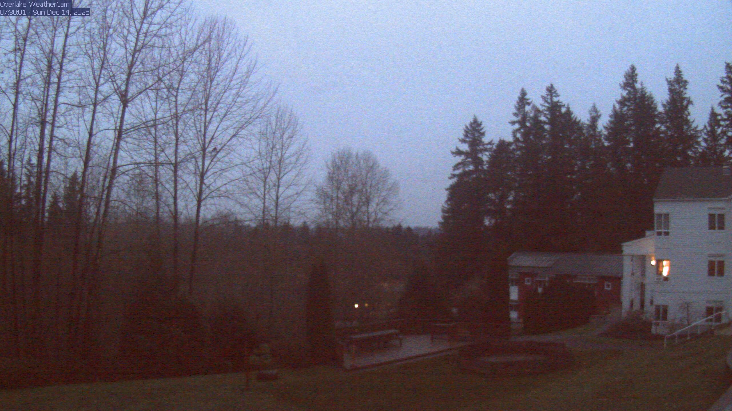 Thumbnail for current weather camera view from The Overlake School in Redmond, Washington