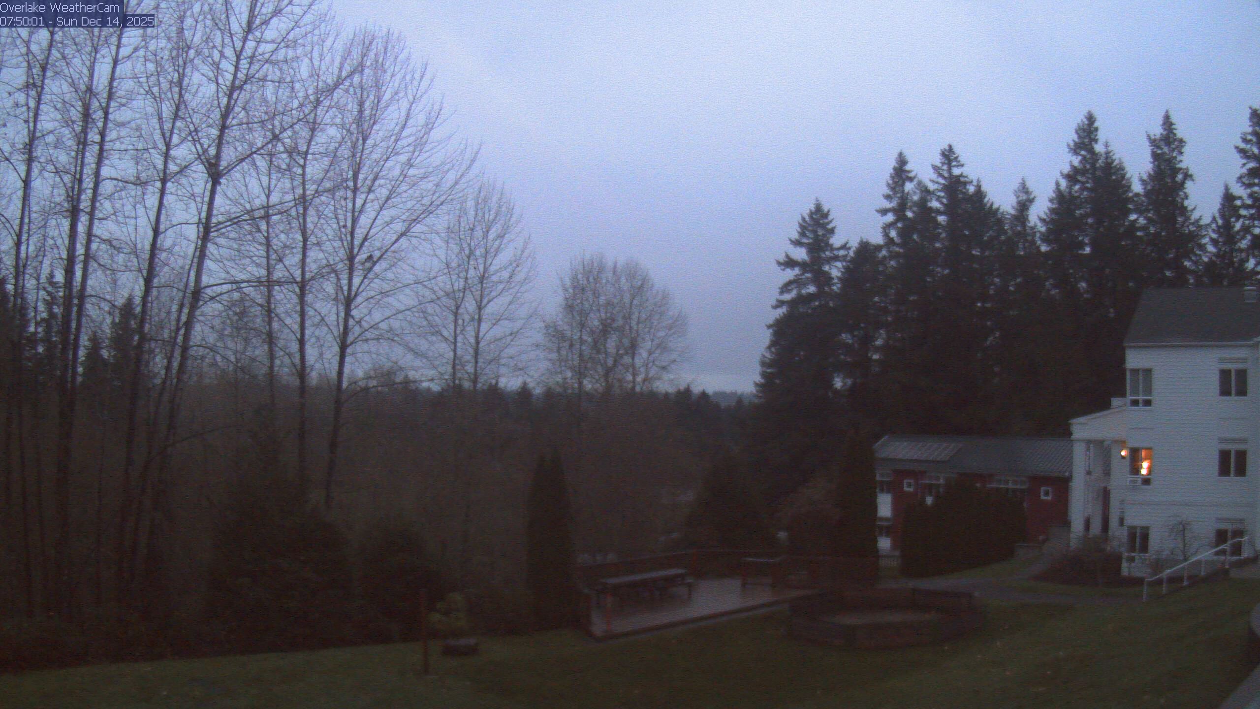 Thumbnail for current weather camera view from The Overlake School in Redmond, Washington