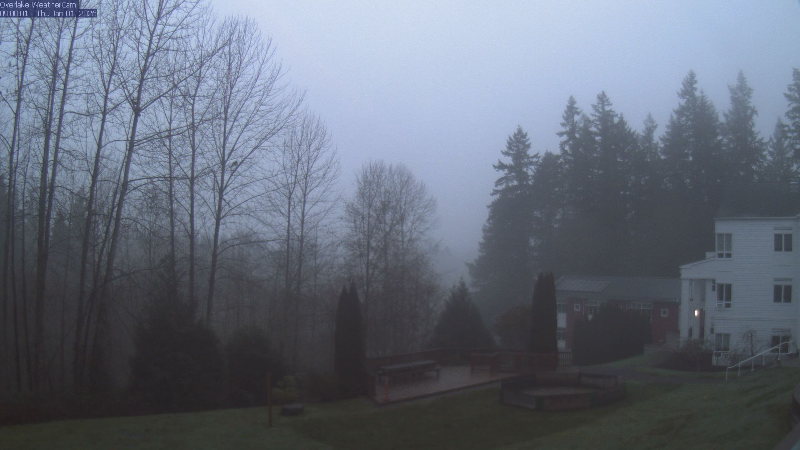 Thumbnail for current weather camera view from The Overlake School in Redmond, Washington
