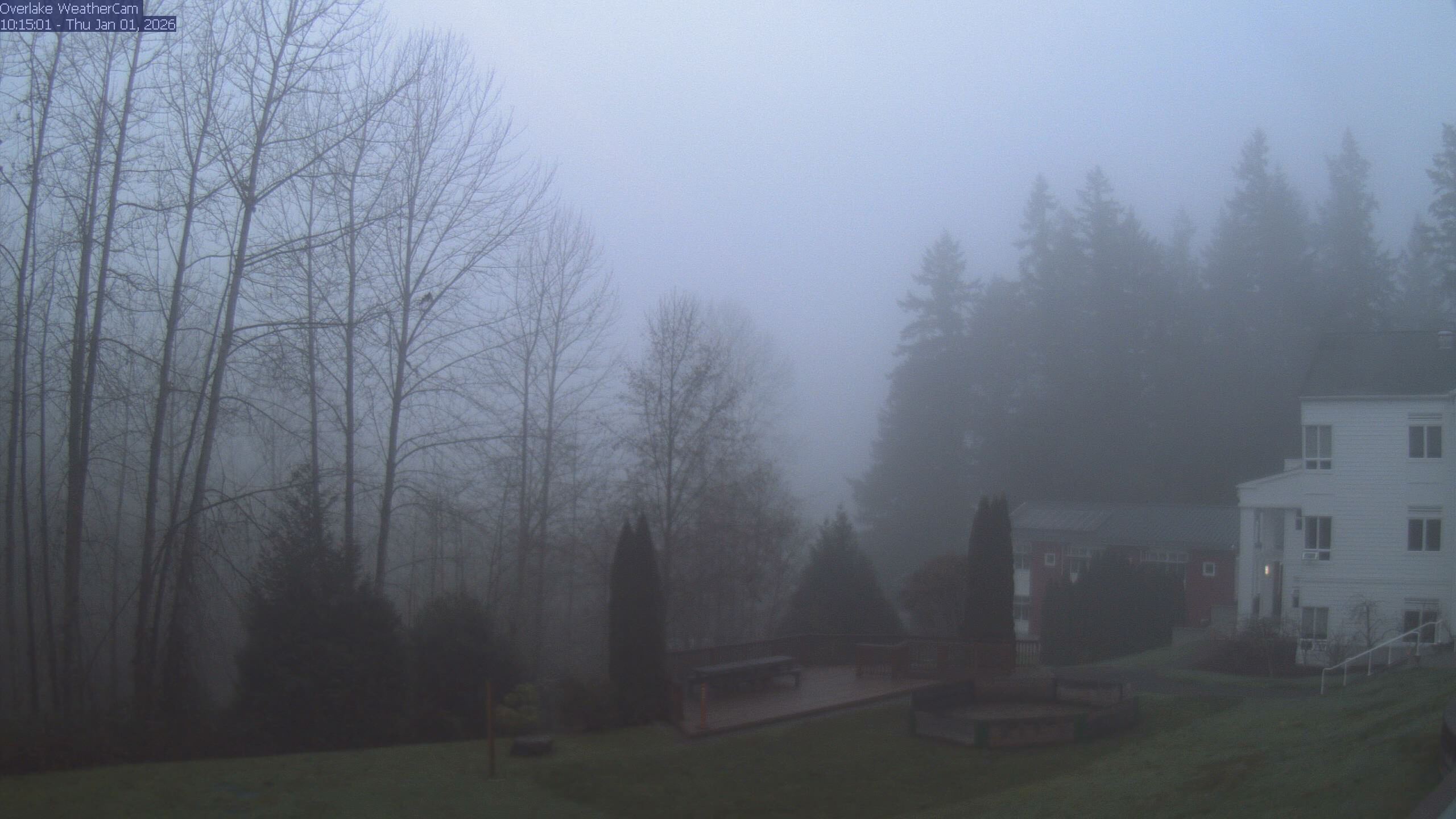 Thumbnail for current weather camera view from The Overlake School in Redmond, Washington