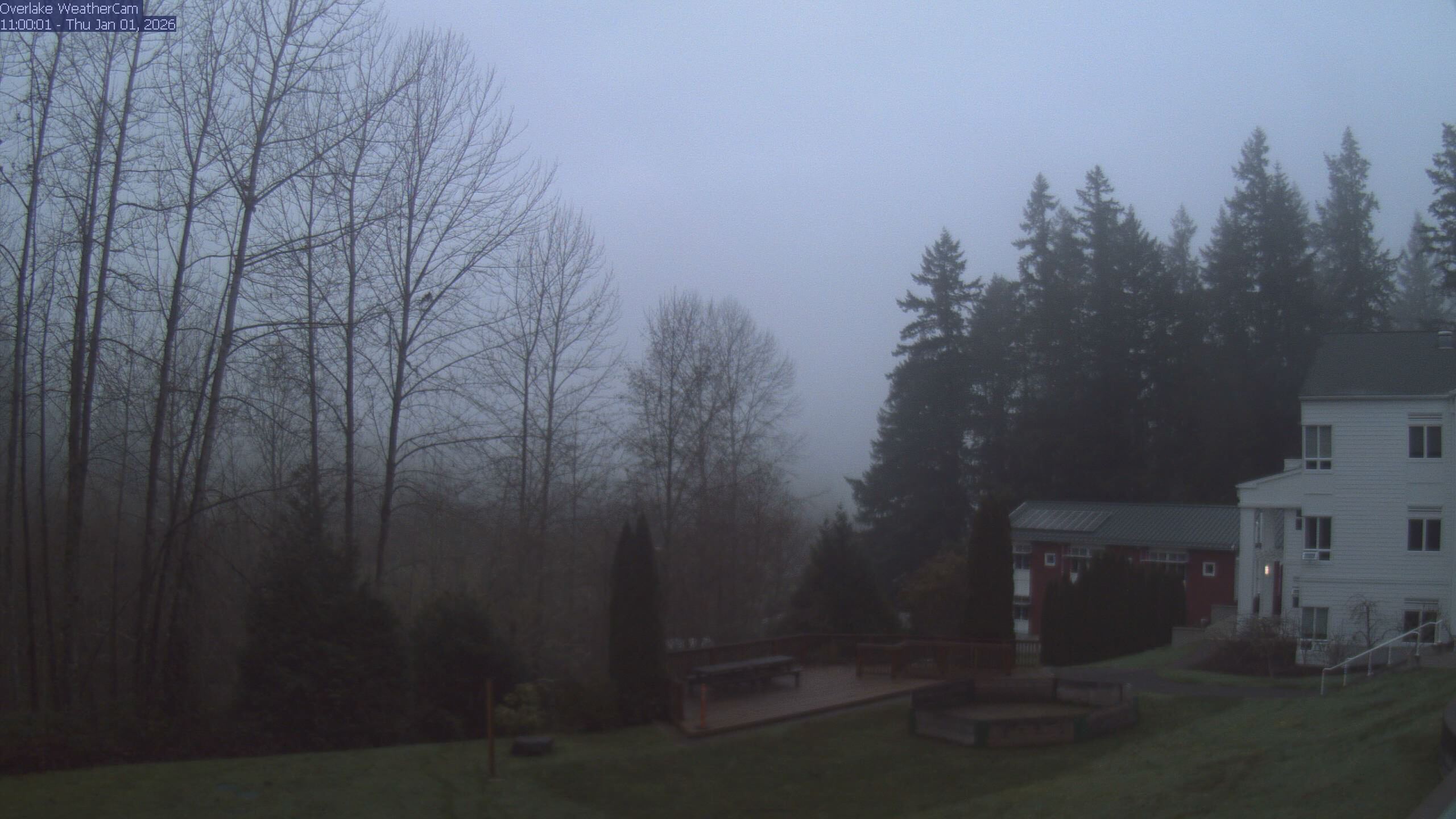 Thumbnail for current weather camera view from The Overlake School in Redmond, Washington
