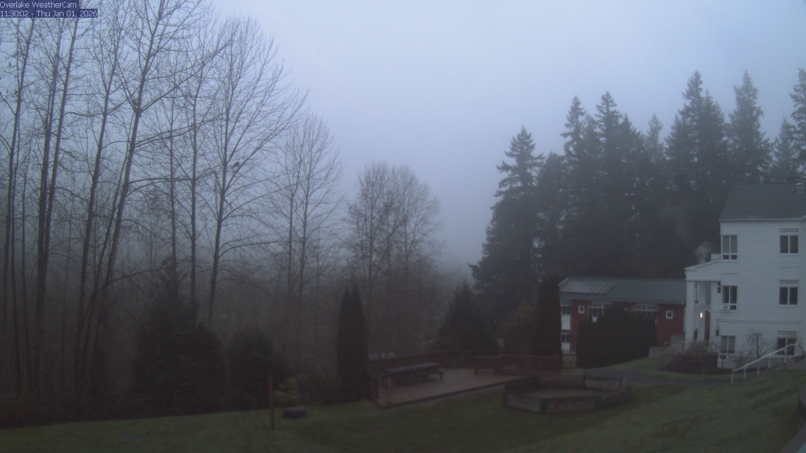 Thumbnail for current weather camera view from The Overlake School in Redmond, Washington