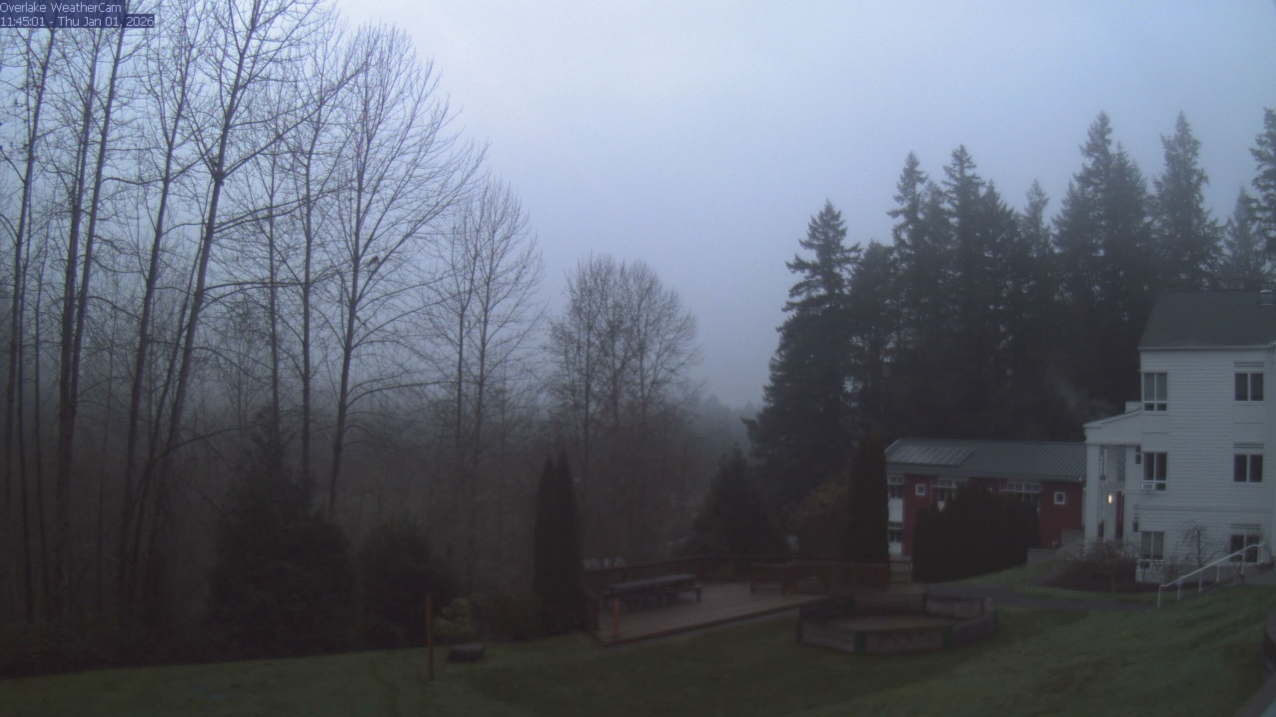 Thumbnail for current weather camera view from The Overlake School in Redmond, Washington