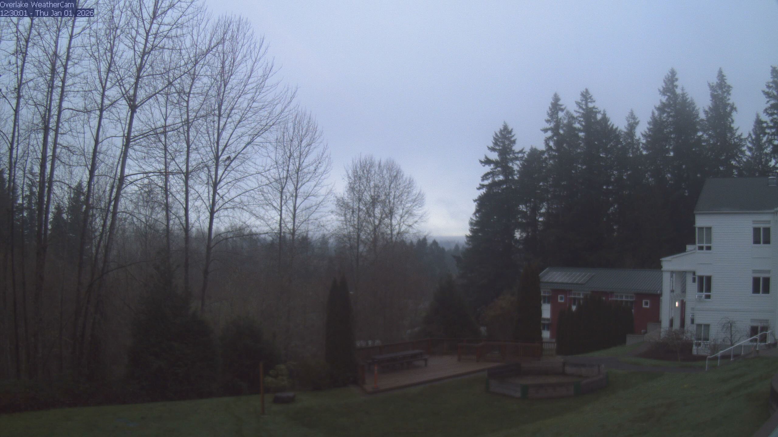 Thumbnail for current weather camera view from The Overlake School in Redmond, Washington