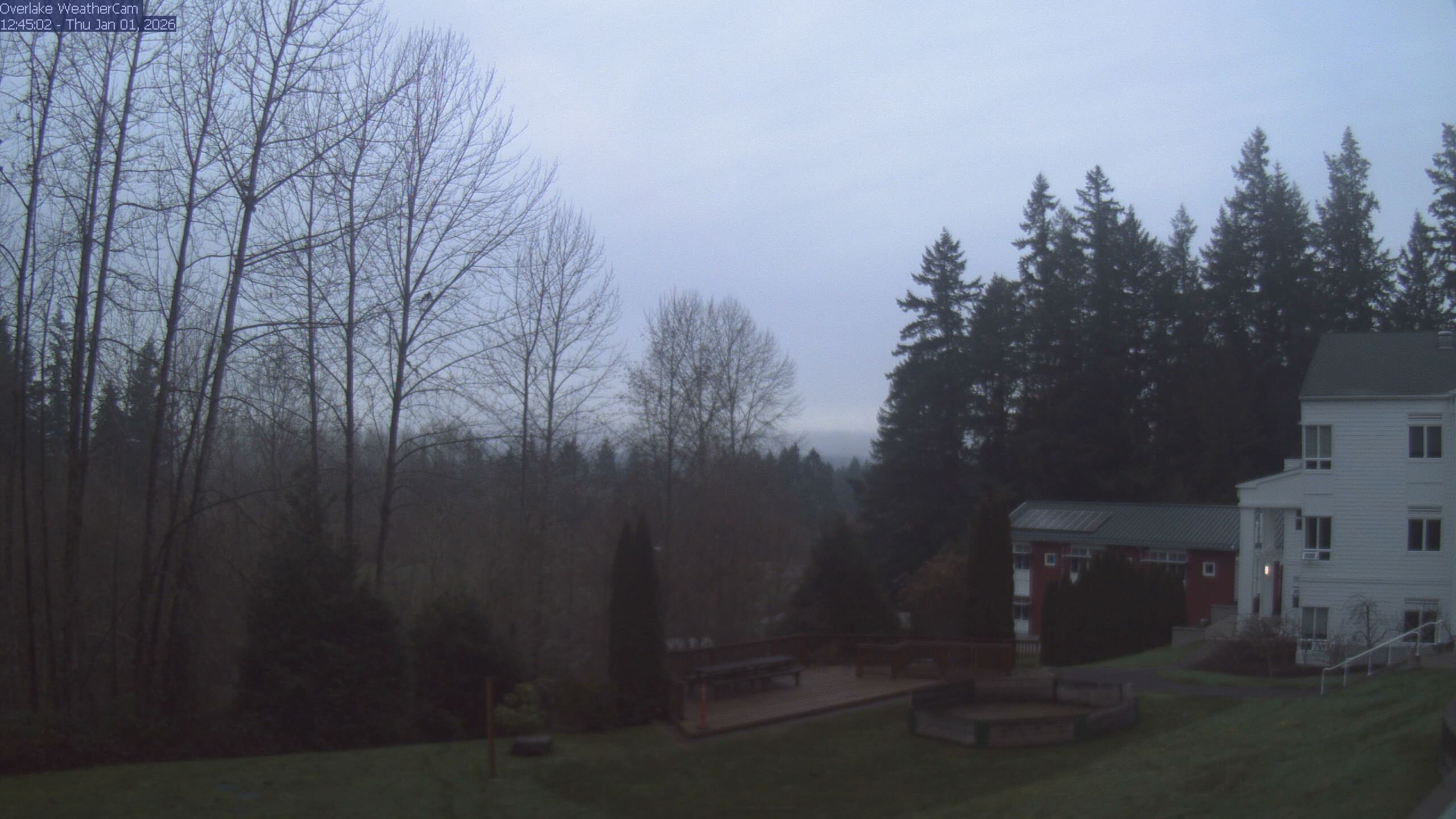 Thumbnail for current weather camera view from The Overlake School in Redmond, Washington