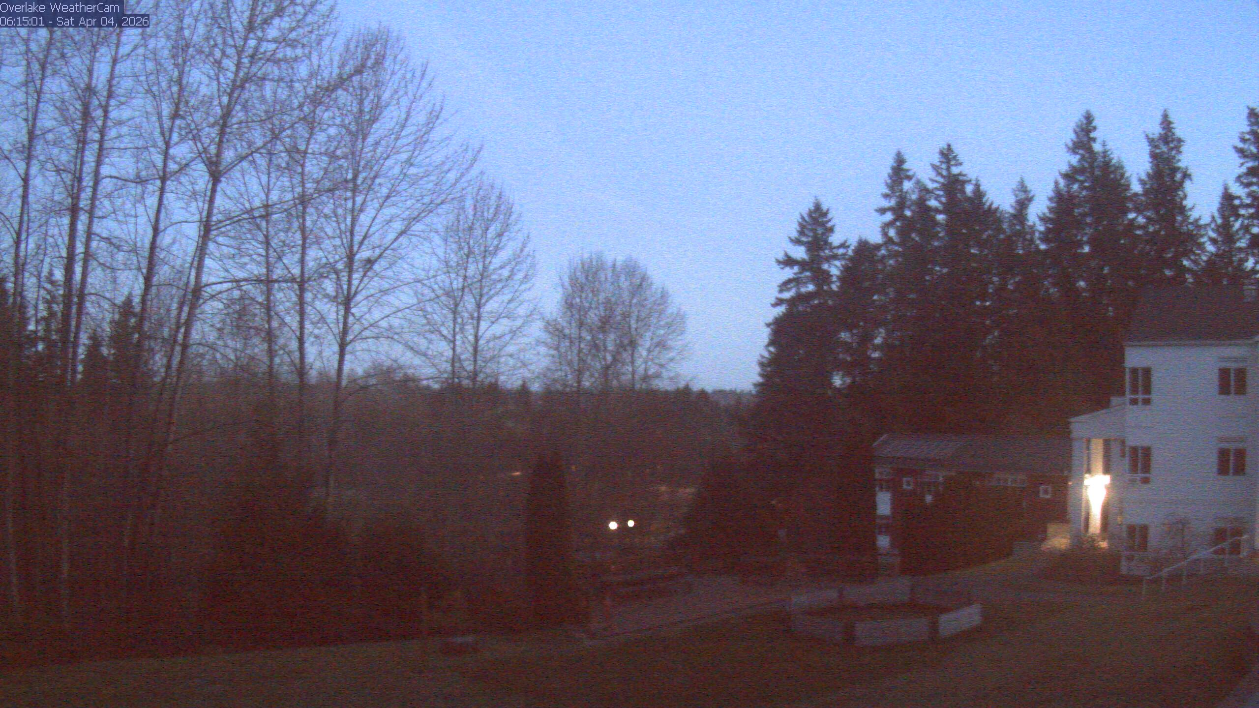 Thumbnail for current weather camera view from The Overlake School in Redmond, Washington
