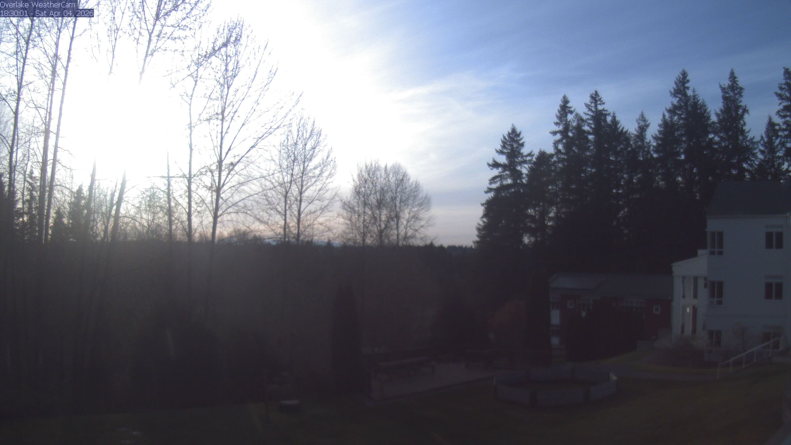 Thumbnail for current weather camera view from The Overlake School in Redmond, Washington
