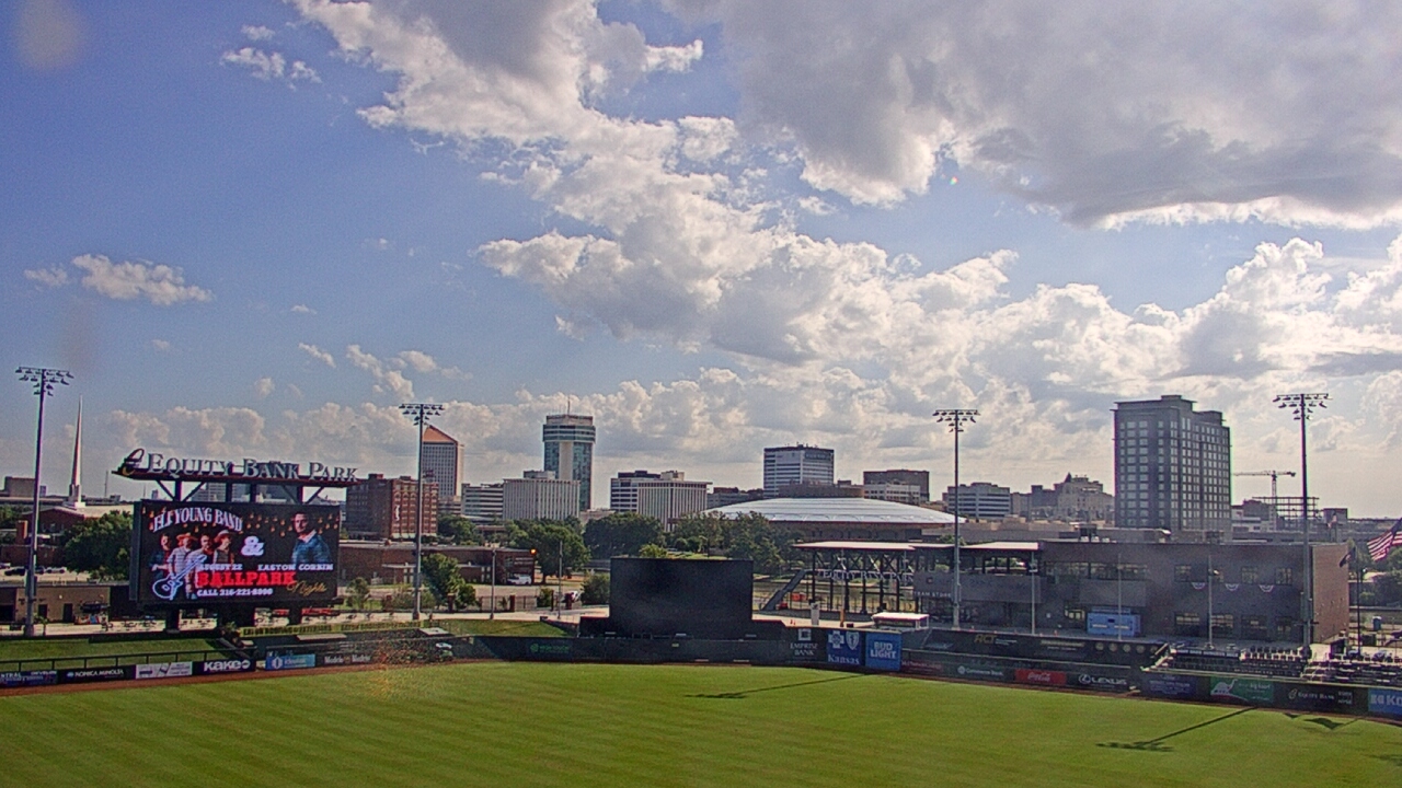 Thumbnail for current weather camera view from Riverfront Stadium in Wichita, Kansas