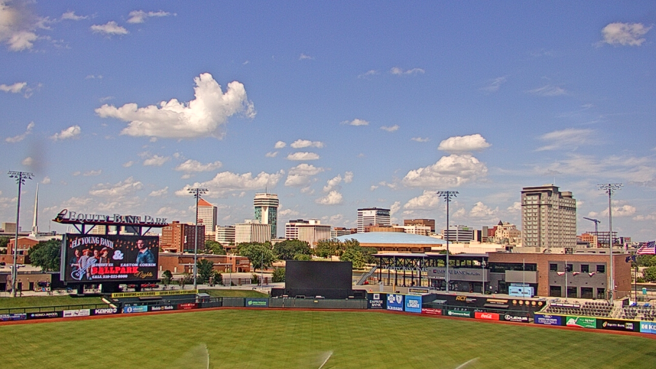 Thumbnail for current weather camera view from Riverfront Stadium in Wichita, Kansas