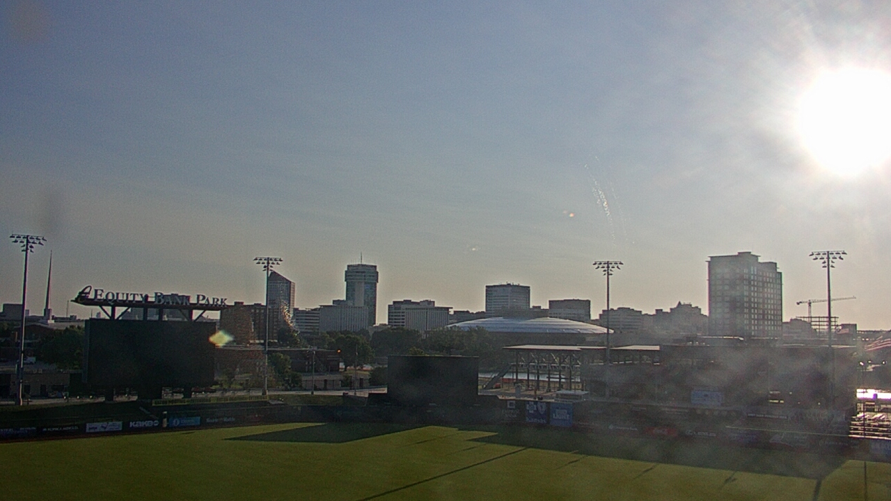 Thumbnail for current weather camera view from Riverfront Stadium in Wichita, Kansas