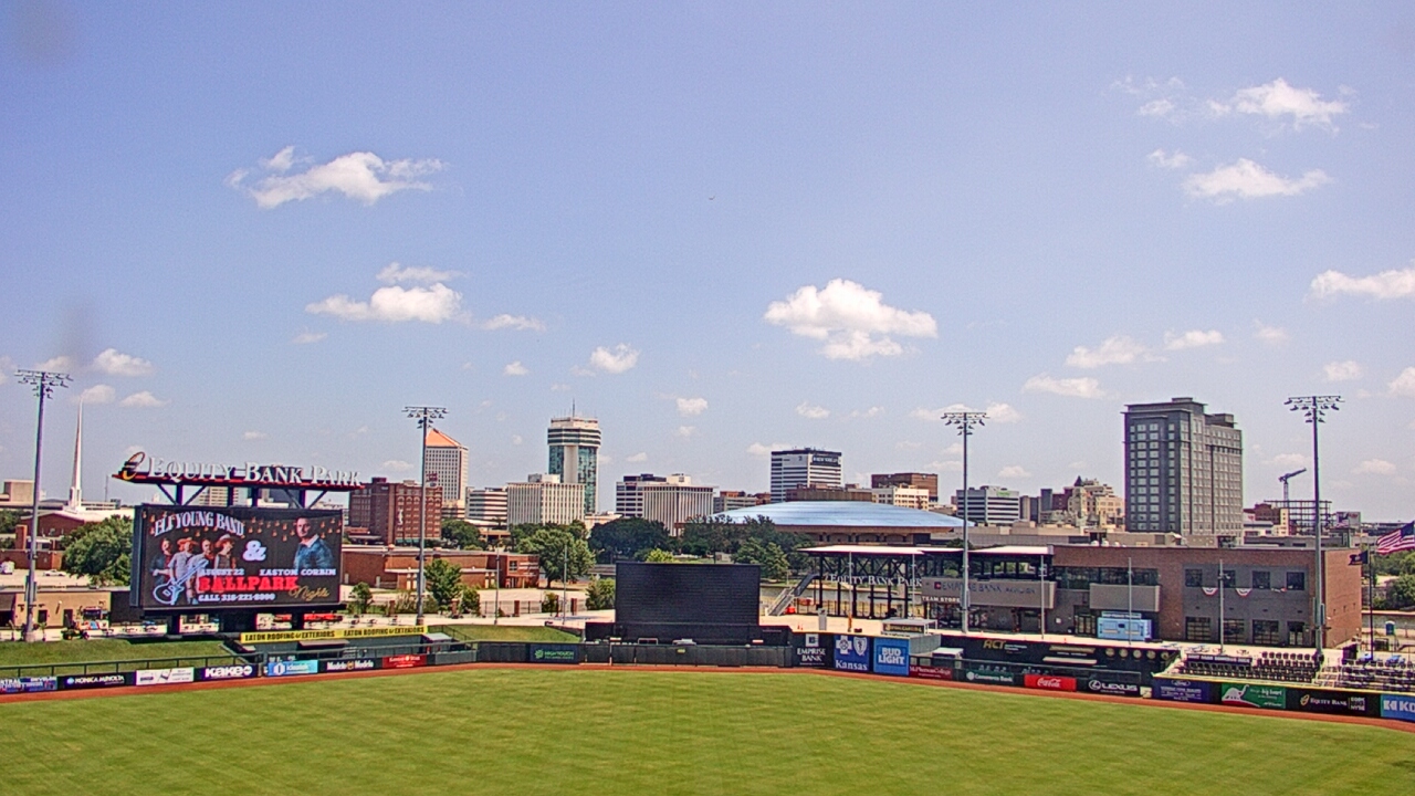 Thumbnail for current weather camera view from Riverfront Stadium in Wichita, Kansas