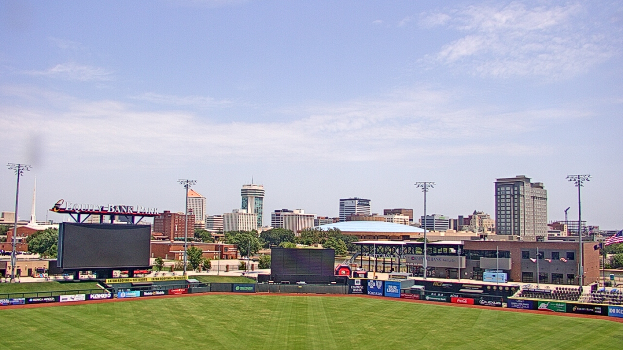 Thumbnail for current weather camera view from Riverfront Stadium in Wichita, Kansas