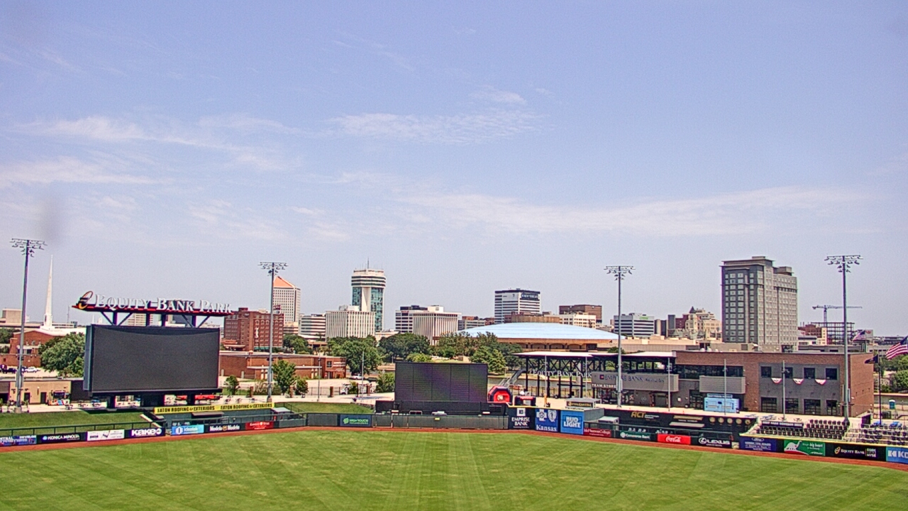 Thumbnail for current weather camera view from Riverfront Stadium in Wichita, Kansas