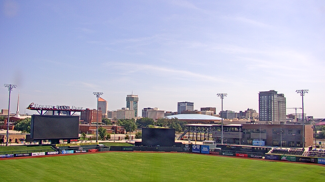 Thumbnail for current weather camera view from Riverfront Stadium in Wichita, Kansas