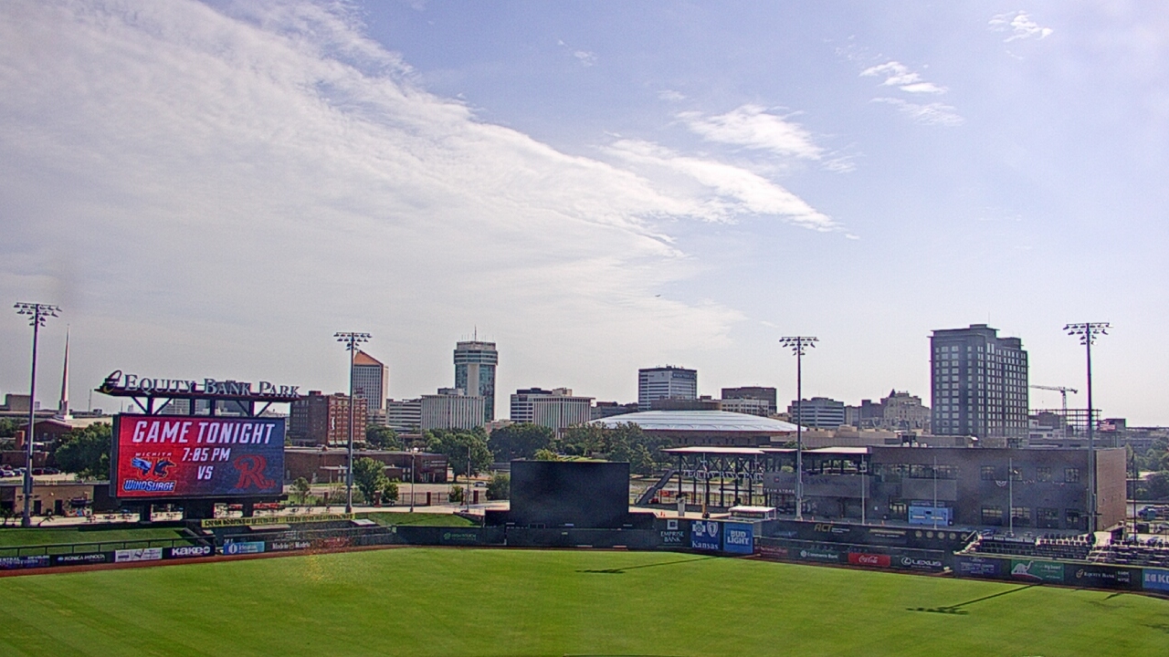 Thumbnail for current weather camera view from Riverfront Stadium in Wichita, Kansas