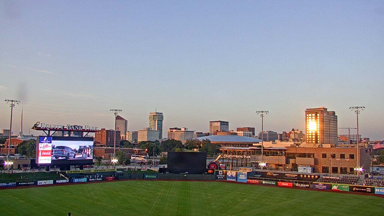 Thumbnail for current weather camera view from Riverfront Stadium in Wichita, Kansas