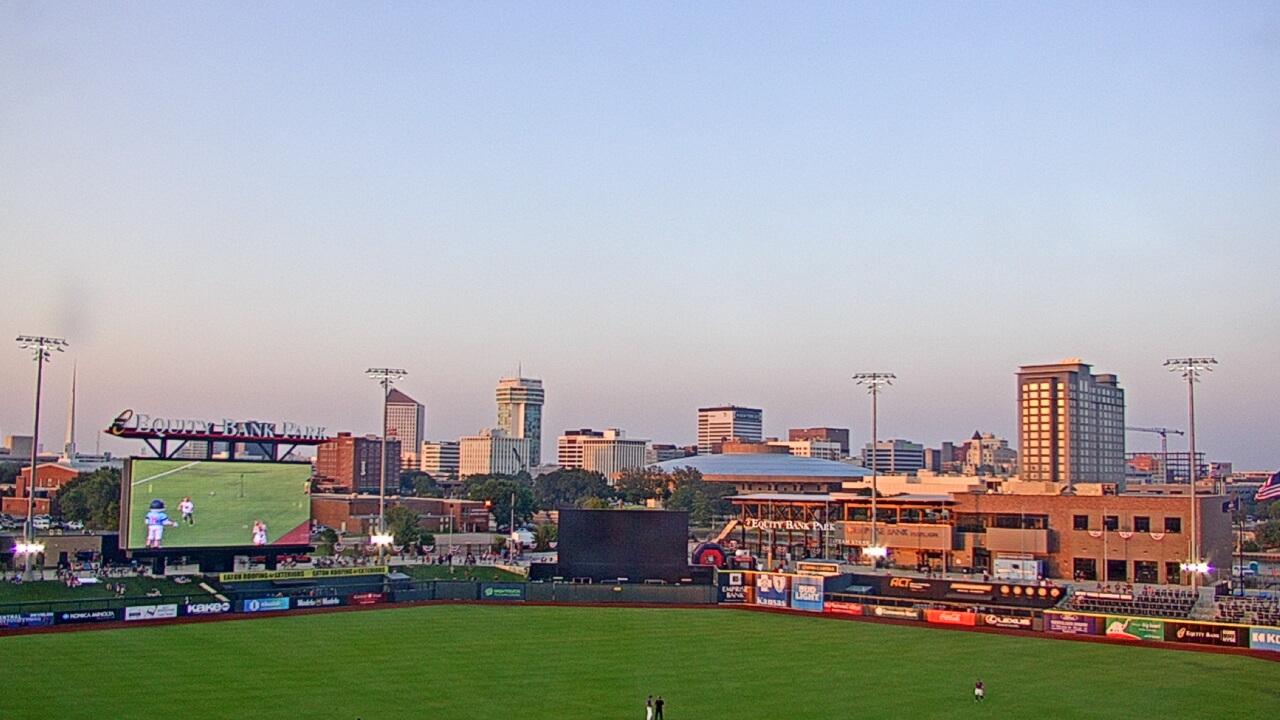 Thumbnail for current weather camera view from Riverfront Stadium in Wichita, Kansas