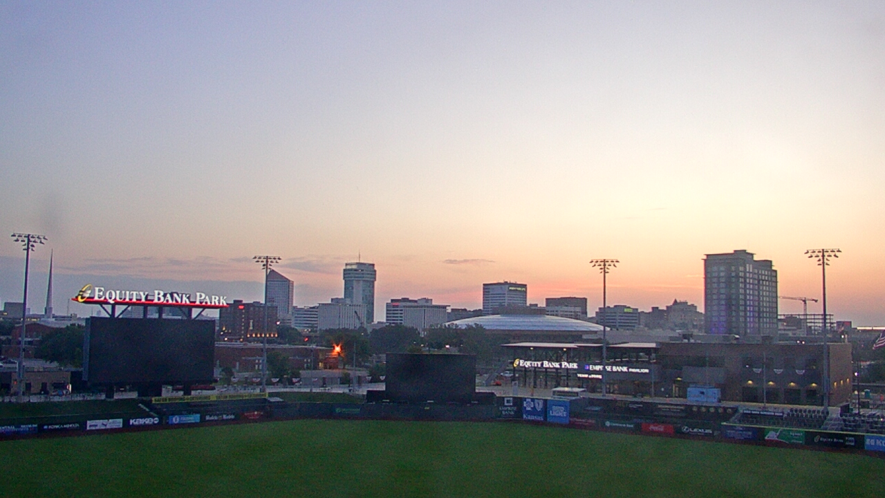 Thumbnail for current weather camera view from Riverfront Stadium in Wichita, Kansas