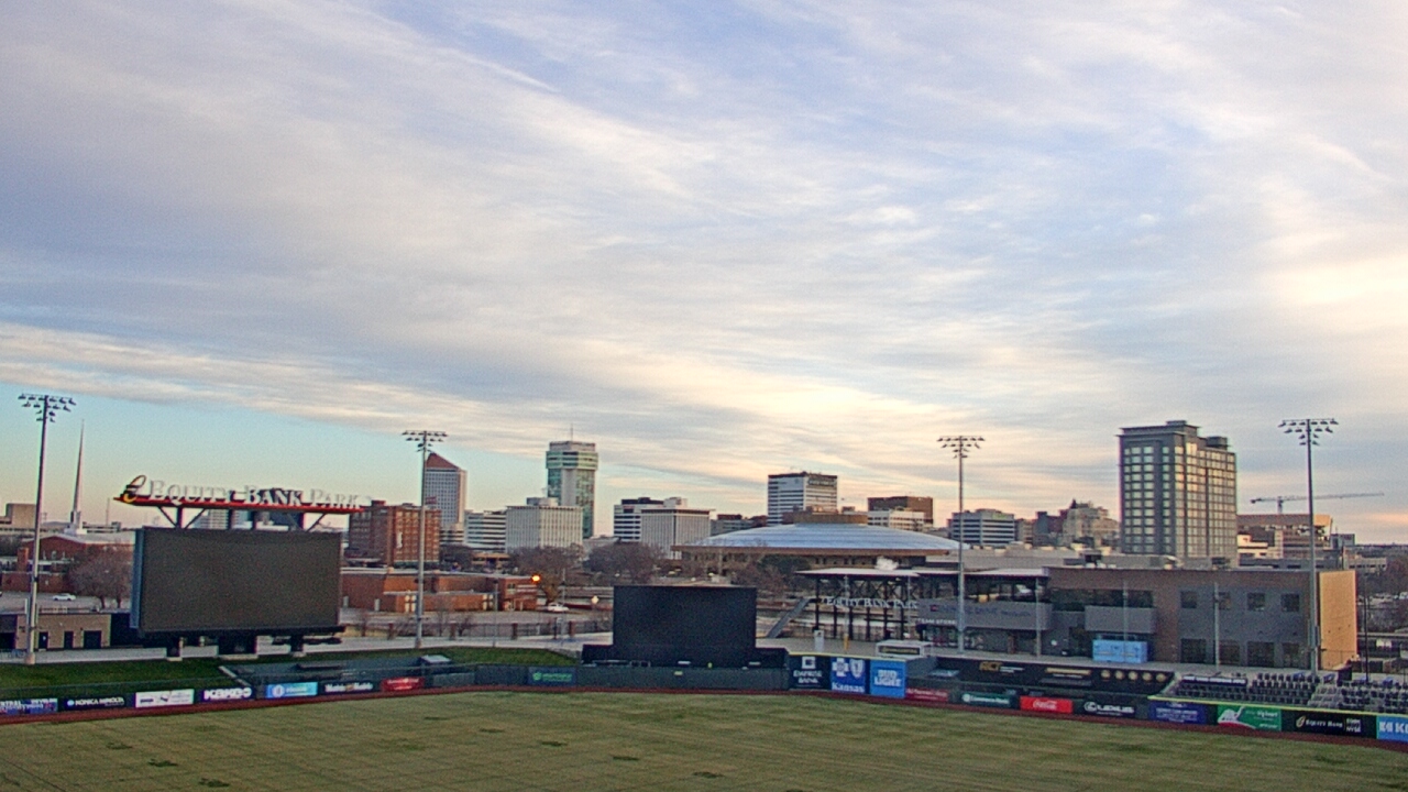 Thumbnail for current weather camera view from Riverfront Stadium in Wichita, Kansas
