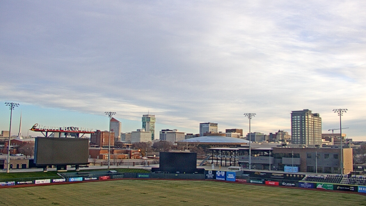 Thumbnail for current weather camera view from Riverfront Stadium in Wichita, Kansas