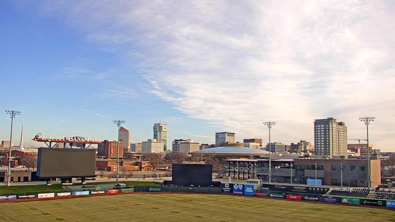 Thumbnail for current weather camera view from Riverfront Stadium in Wichita, Kansas